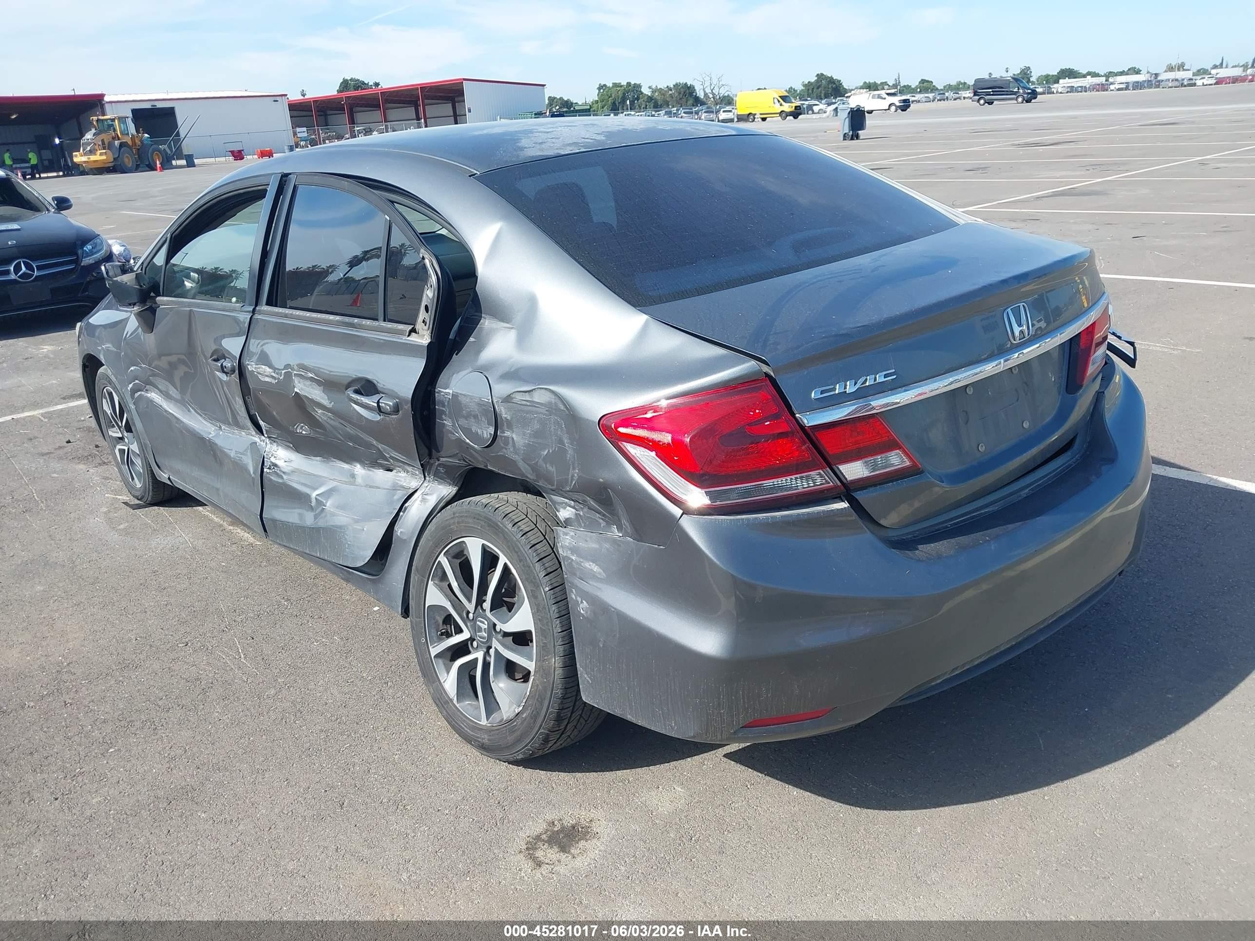 2013 Honda Civic Ex-l Gray vin: 19XFB2F99DE211300