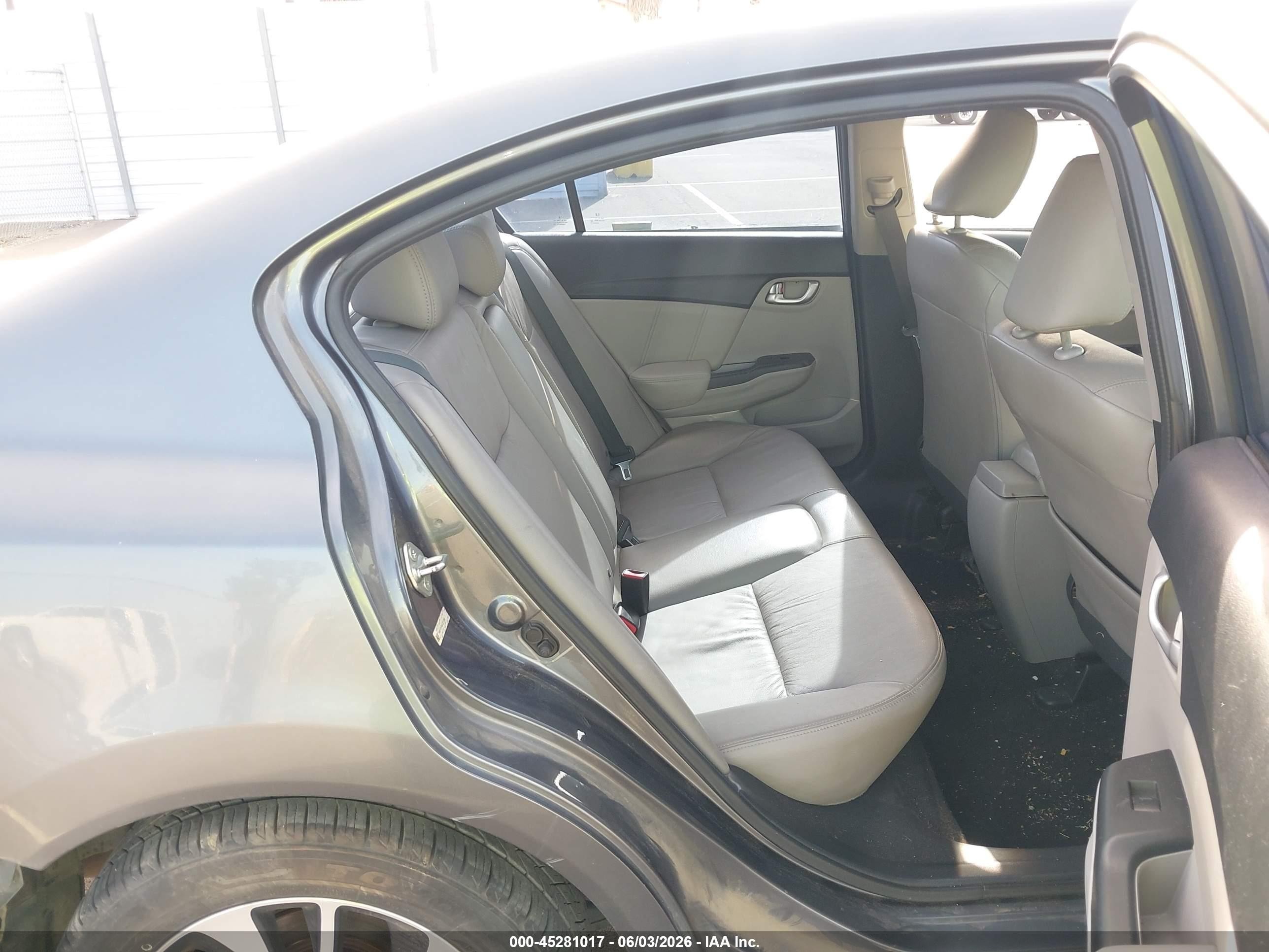 2013 Honda Civic Ex-l Gray vin: 19XFB2F99DE211300