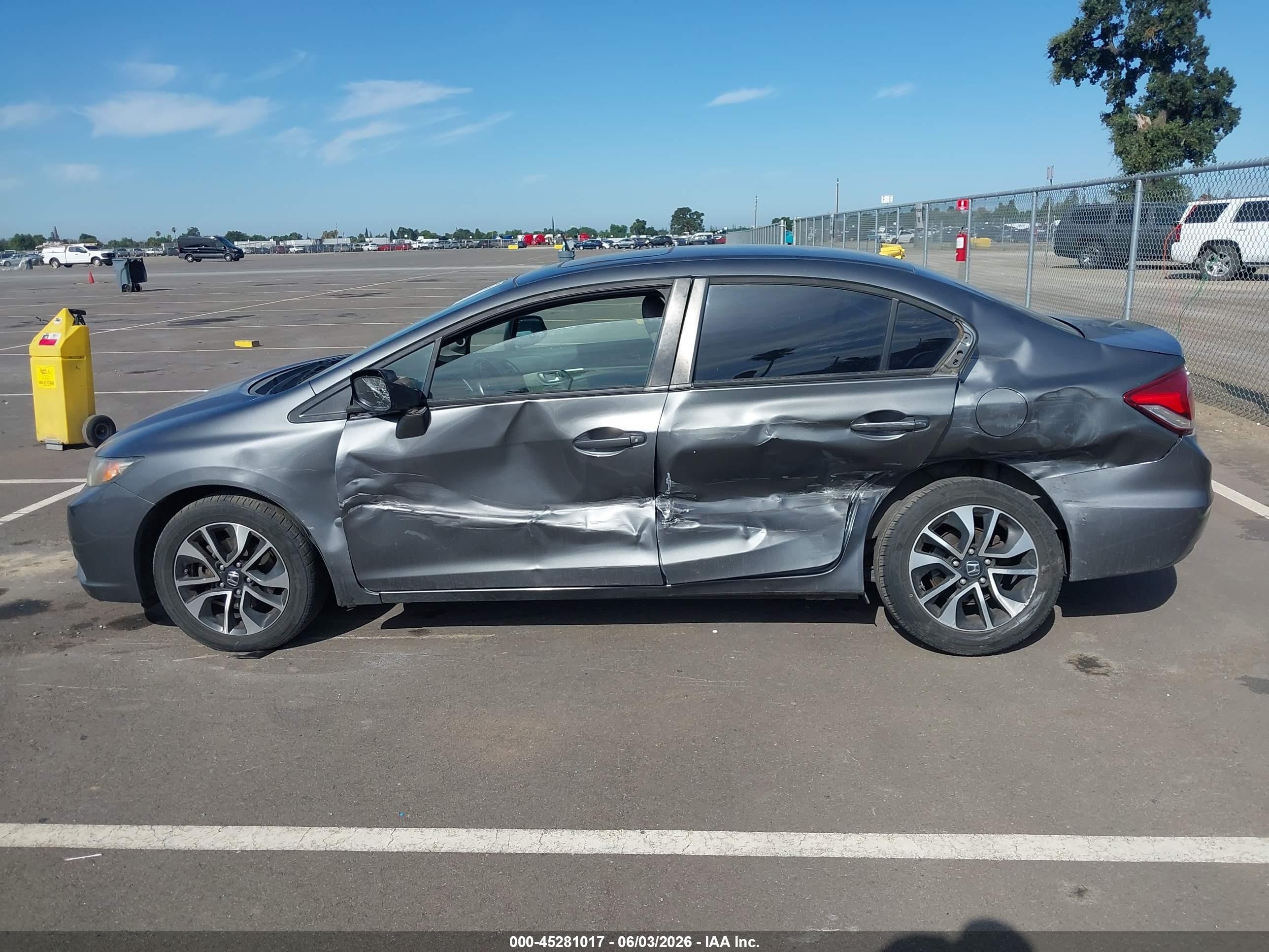 2013 Honda Civic Ex-l Gray vin: 19XFB2F99DE211300