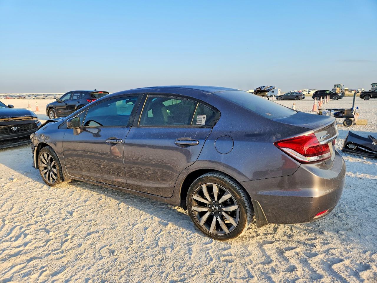 2014 Honda Civic Exl Gray vin: 19XFB2F99EE002219