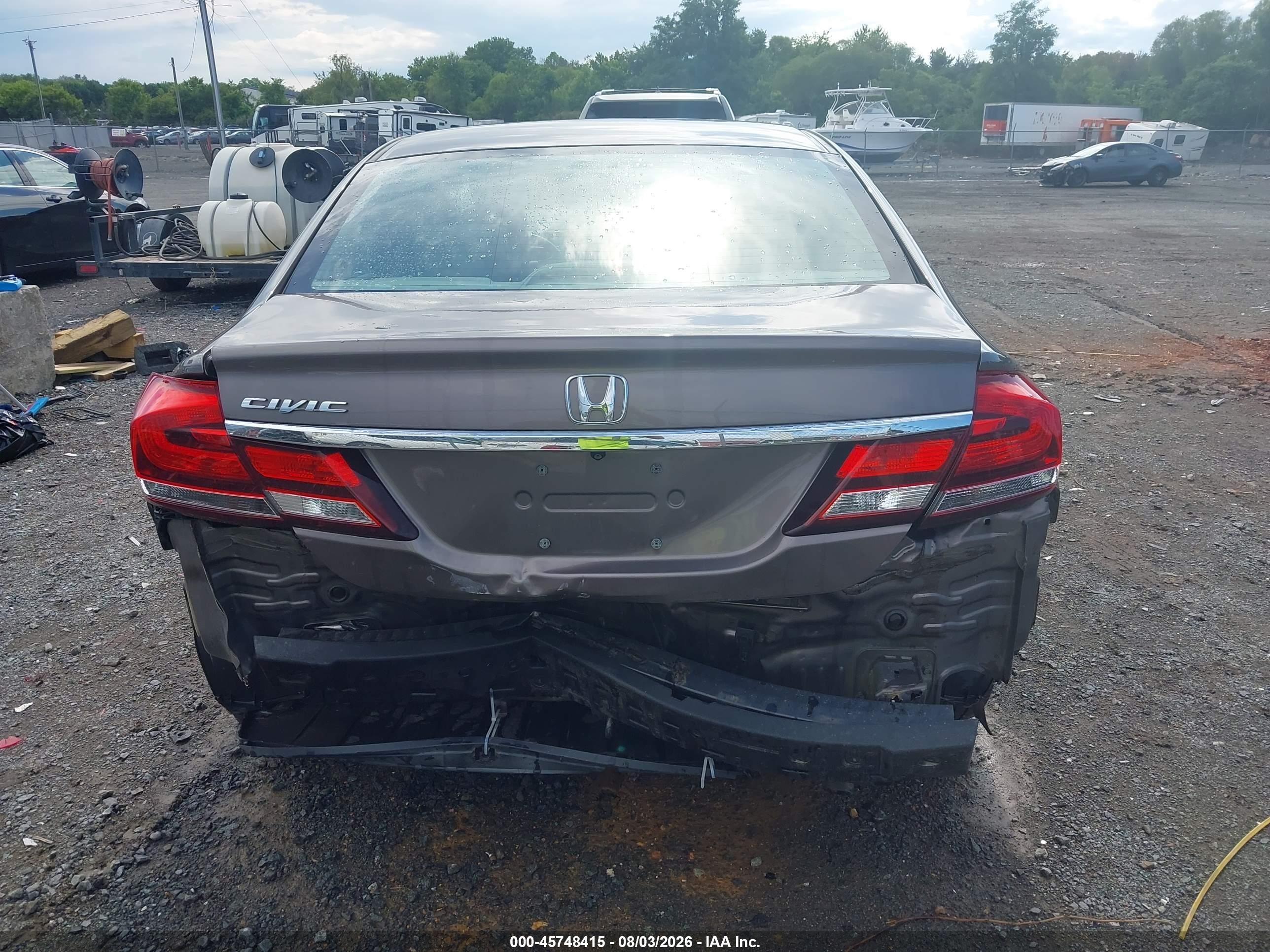 2014 Honda Civic Ex-l Gray vin: 19XFB2F99EE012524