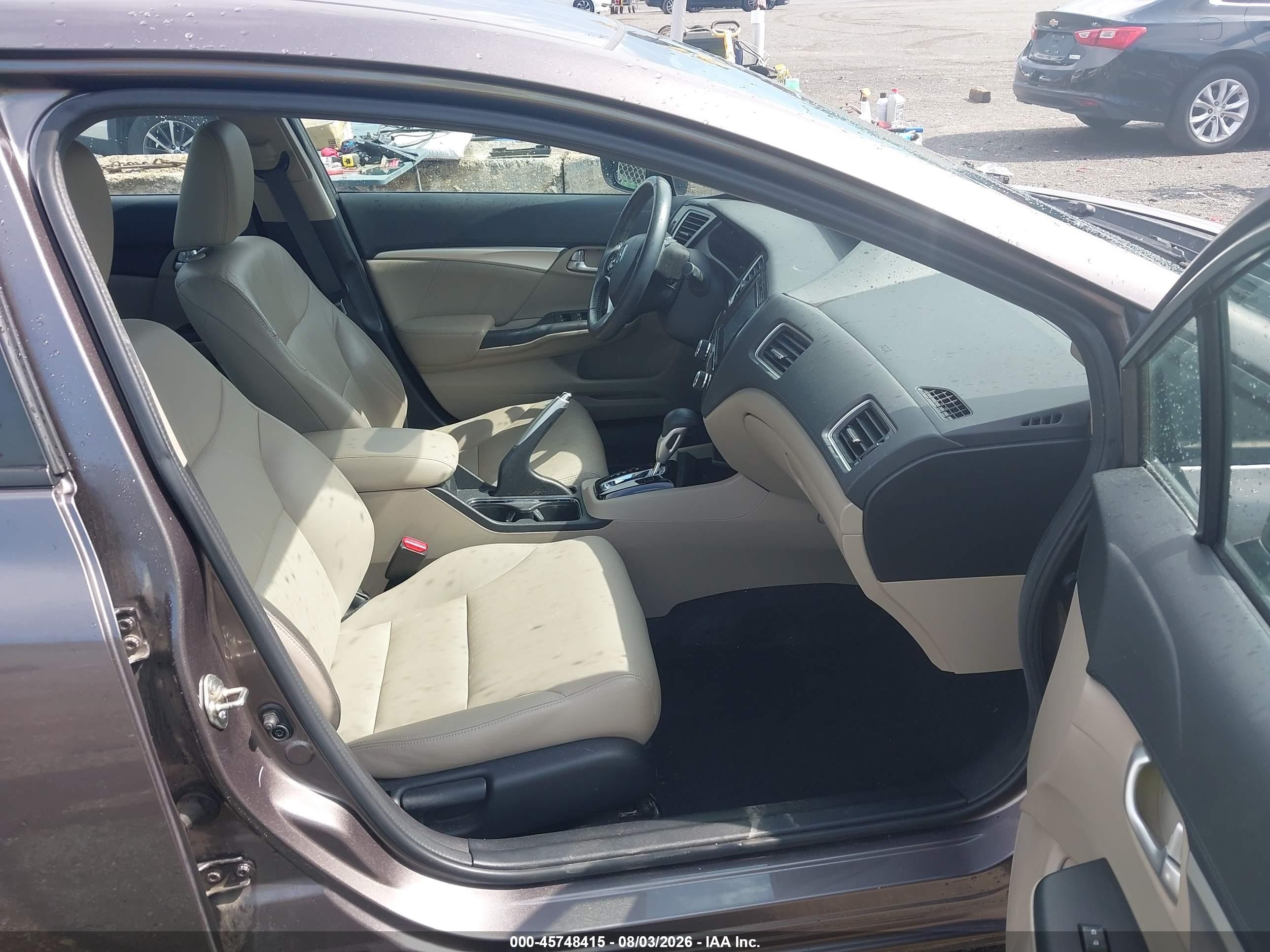 2014 Honda Civic Ex-l Gray vin: 19XFB2F99EE012524