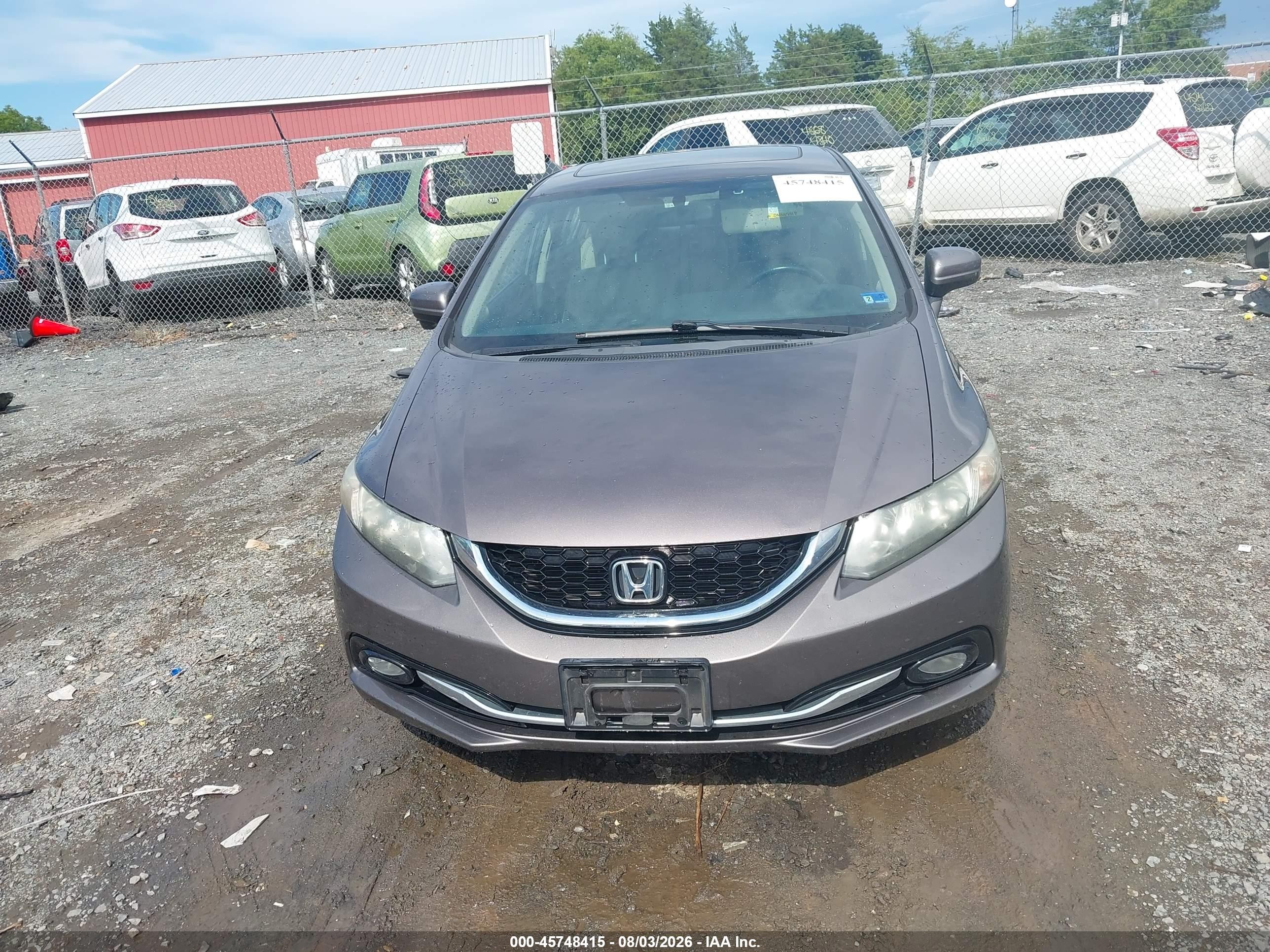 2014 Honda Civic Ex-l Gray vin: 19XFB2F99EE012524