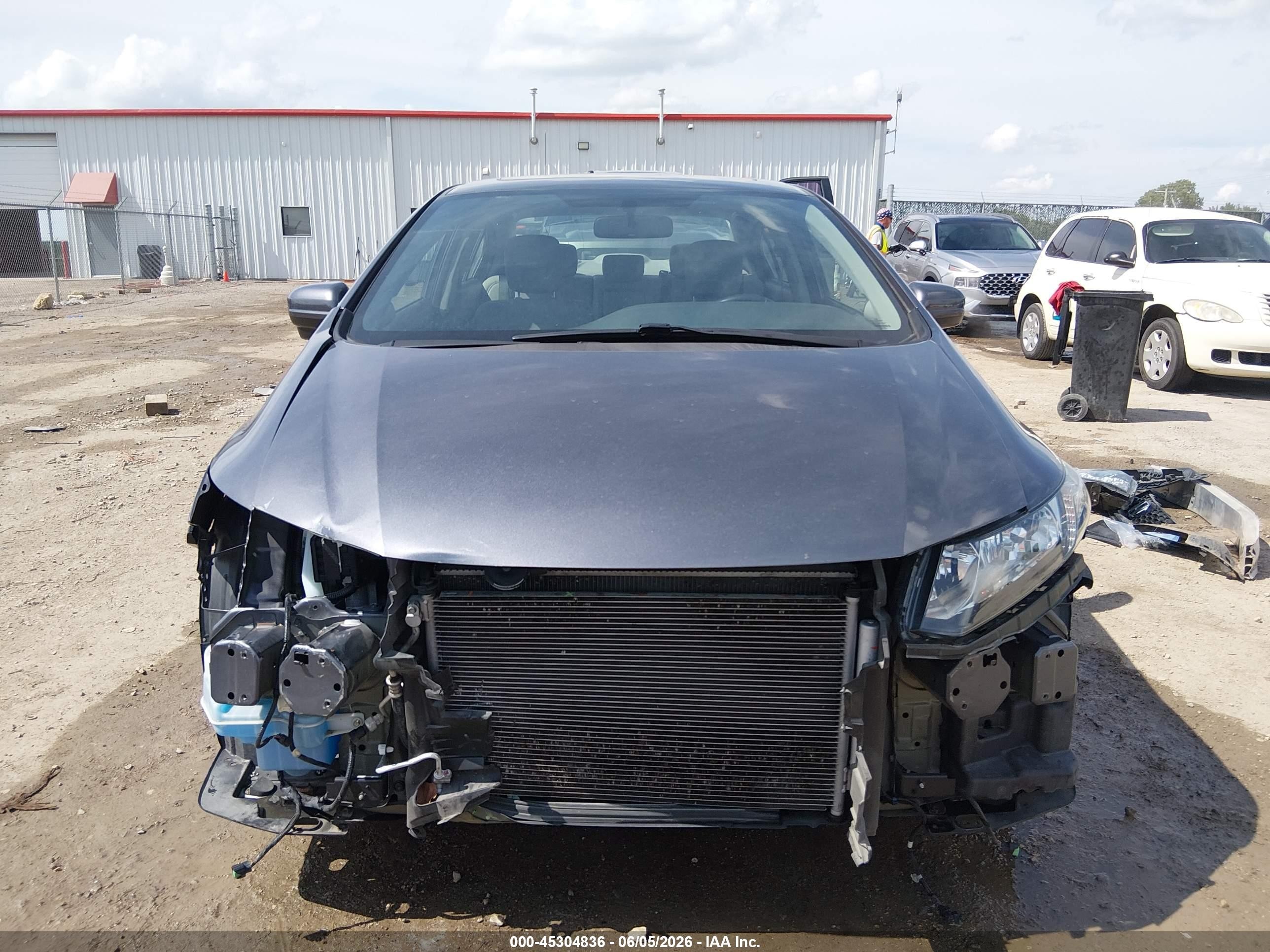 2014 Honda Civic Ex-l Gray vin: 19XFB2F99EE050738