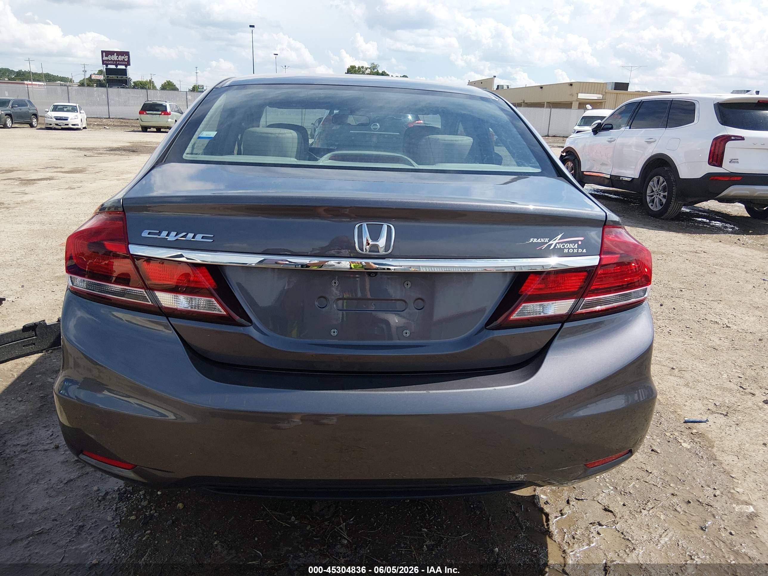 2014 Honda Civic Ex-l Gray vin: 19XFB2F99EE050738