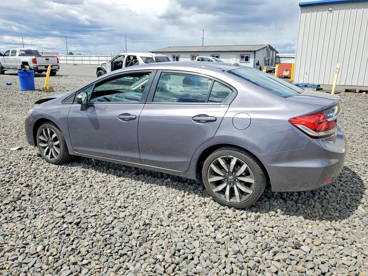 2014 Honda Civic Exl Gray vin: 19XFB2F99EE216966