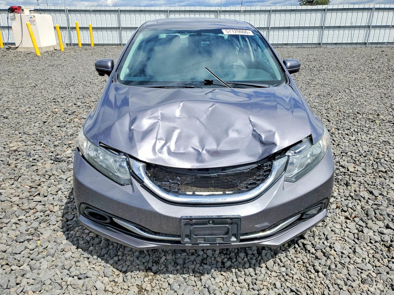 2014 Honda Civic Exl Gray vin: 19XFB2F99EE216966