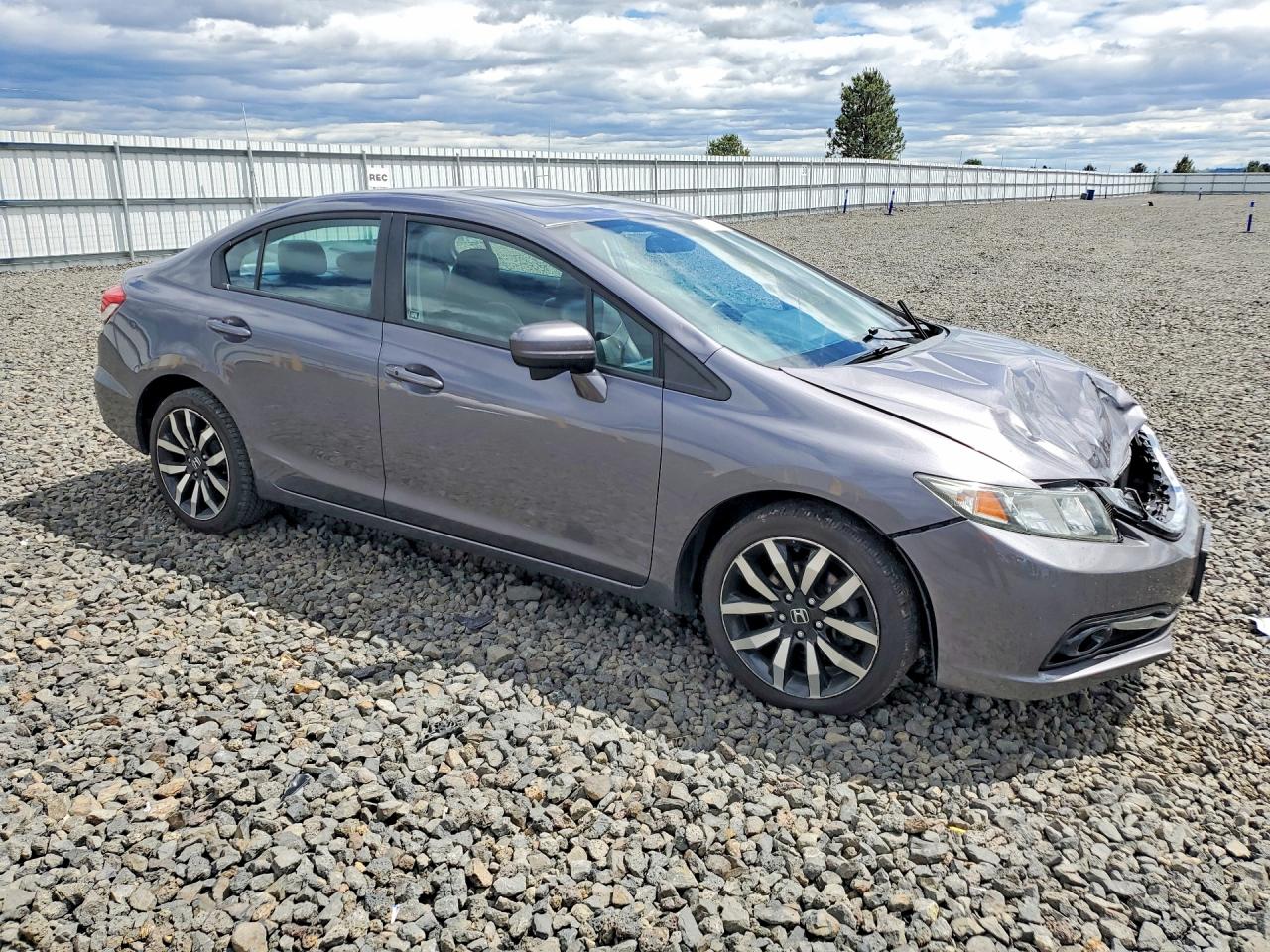 2014 Honda Civic Exl Gray vin: 19XFB2F99EE216966