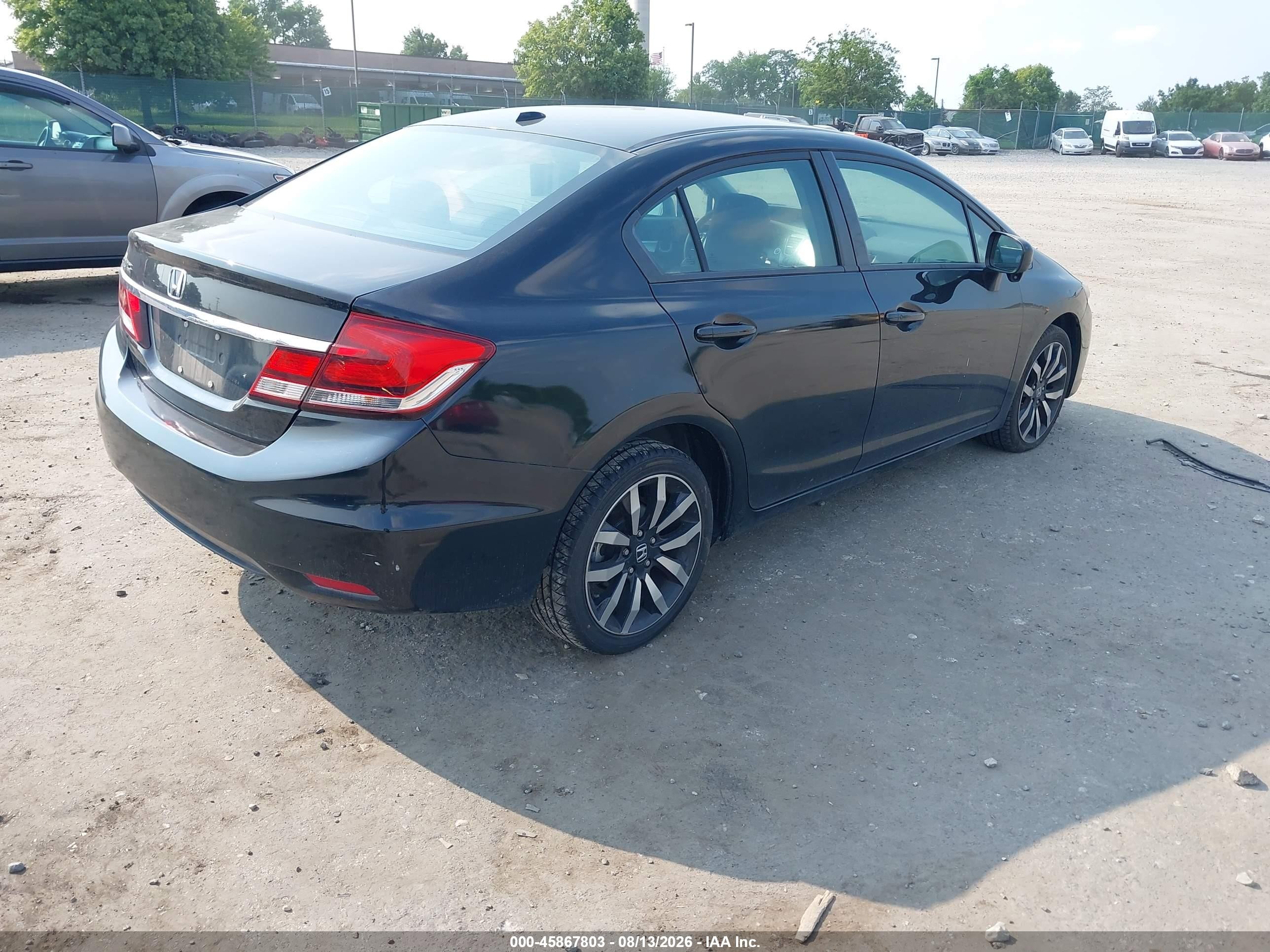 2014 Honda Civic Ex-l Black vin: 19XFB2F99EE251085