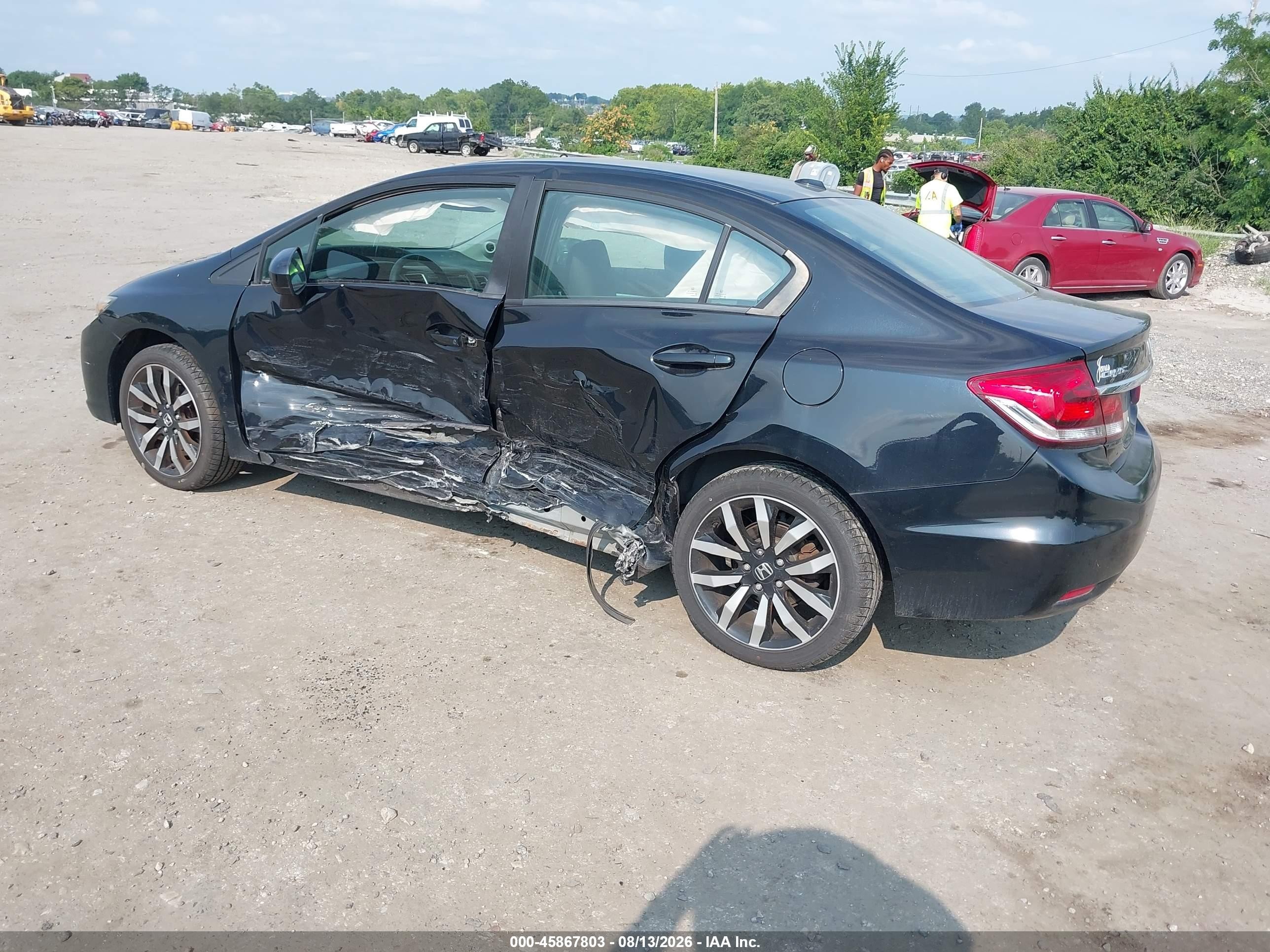 2014 Honda Civic Ex-l Black vin: 19XFB2F99EE251085