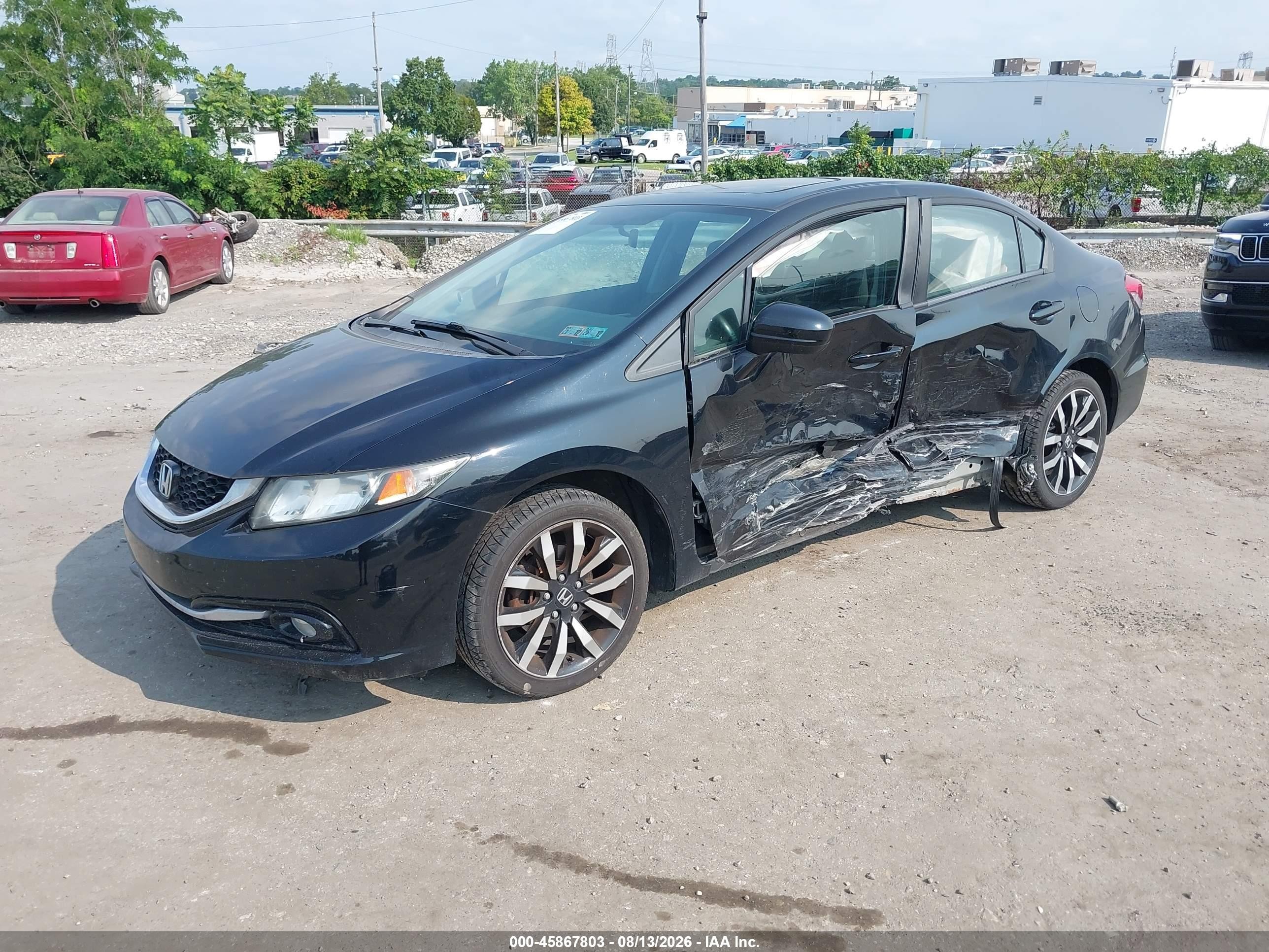 2014 Honda Civic Ex-l Black vin: 19XFB2F99EE251085