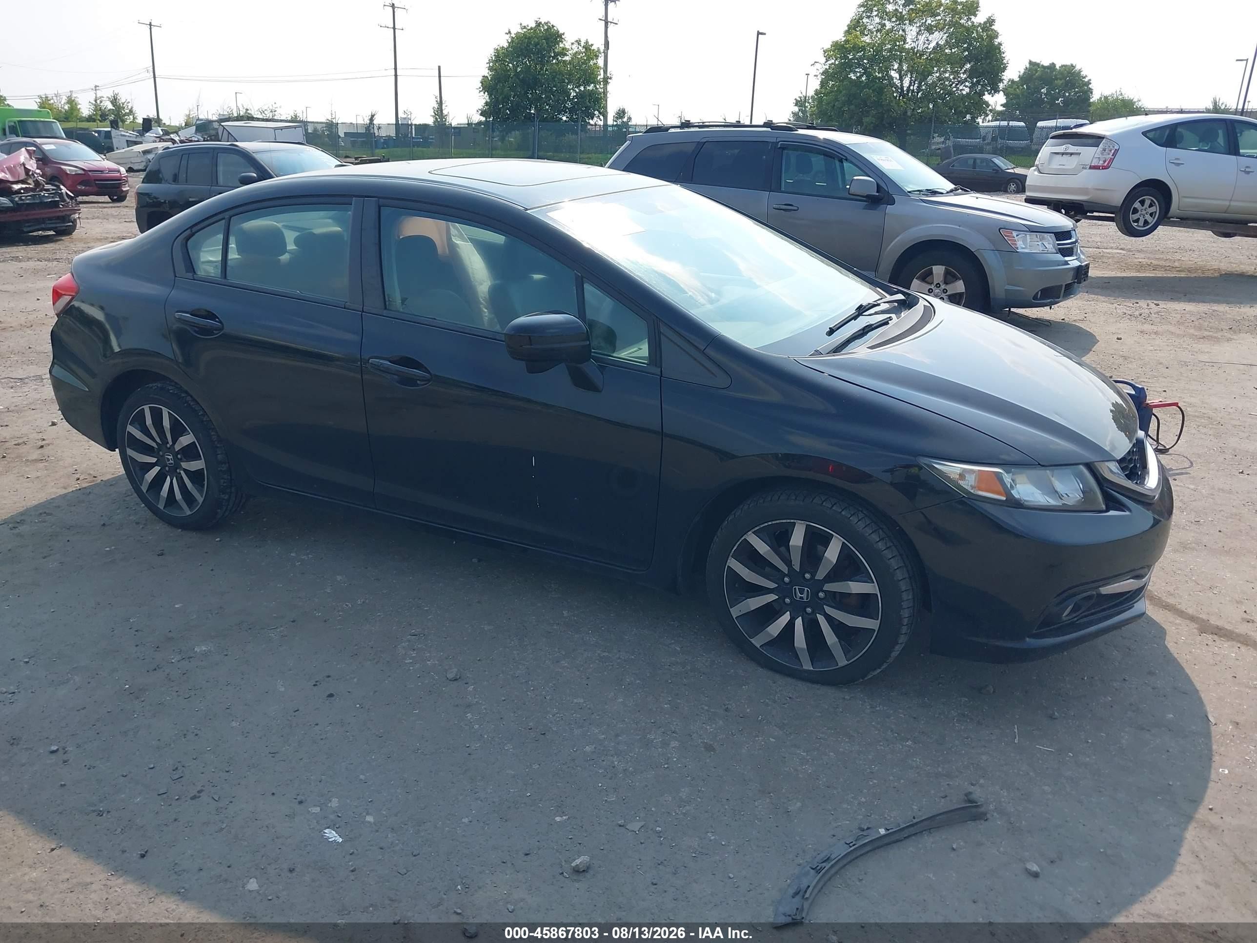 2014 Honda Civic Ex-l Black vin: 19XFB2F99EE251085