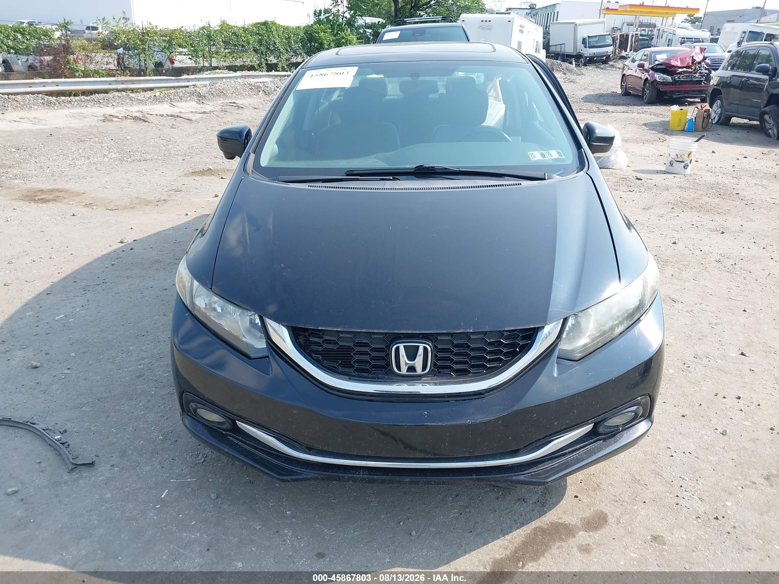 2014 Honda Civic Ex-l Black vin: 19XFB2F99EE251085