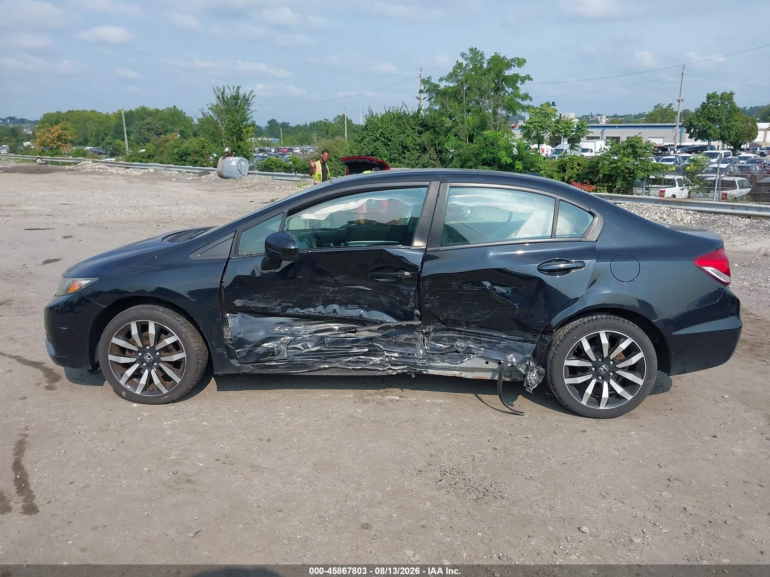 2014 Honda Civic Ex-l Black vin: 19XFB2F99EE251085