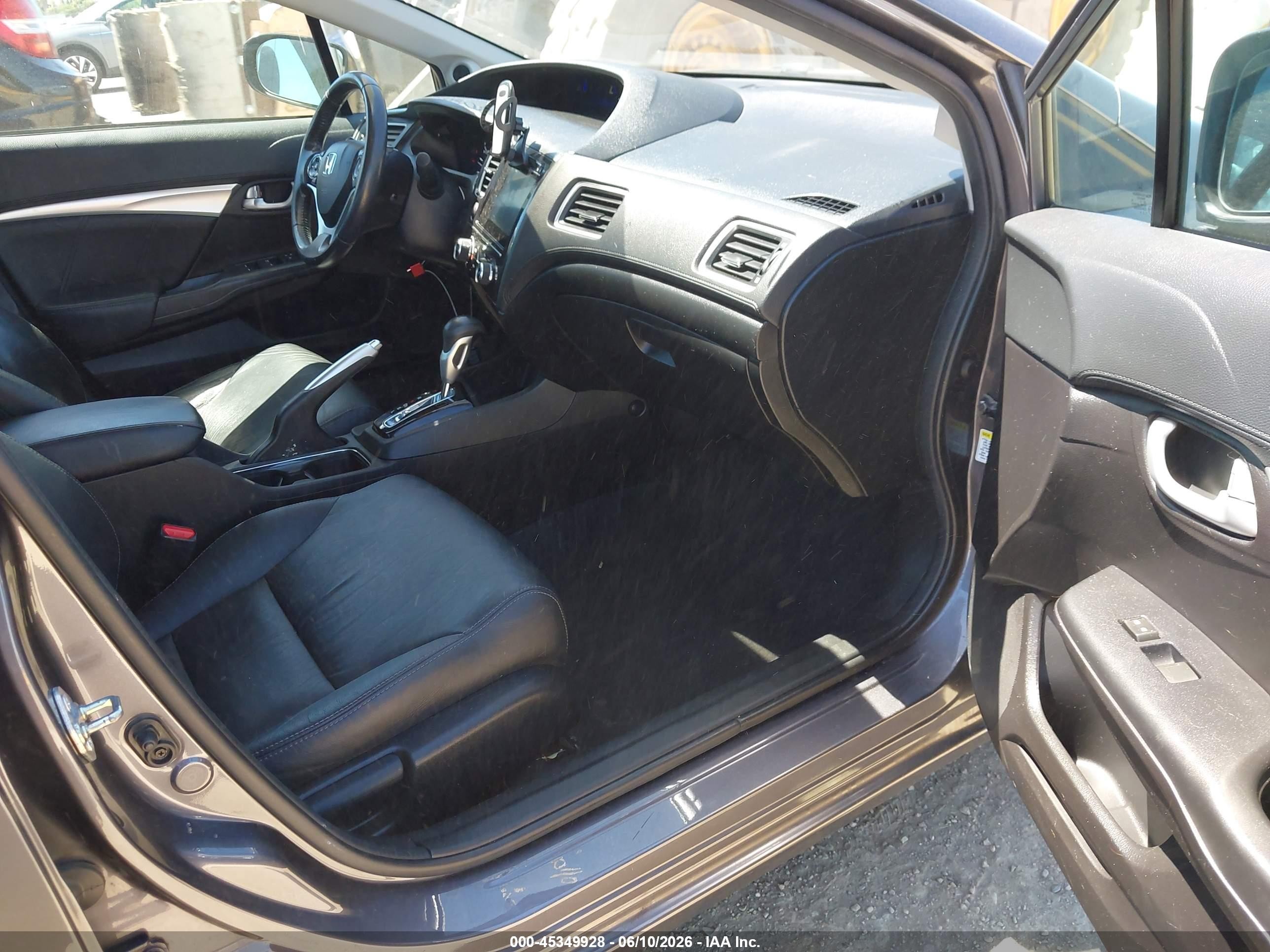 2015 Honda Civic Ex-l Gray vin: 19XFB2F99FE028286