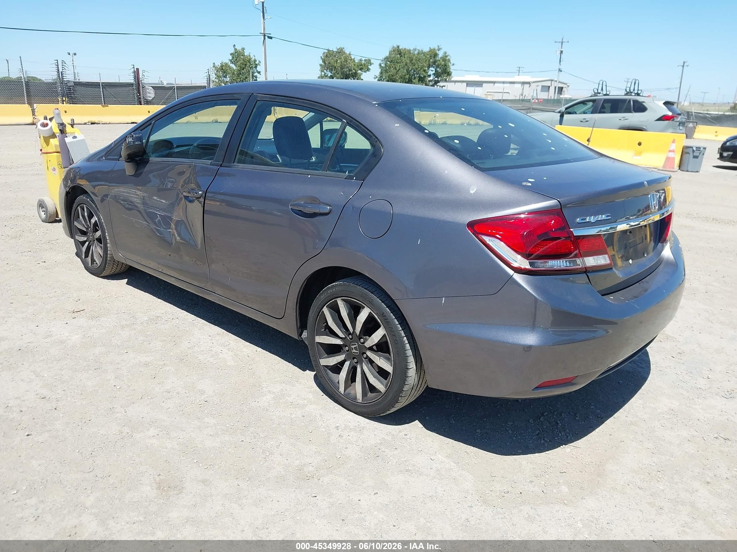 2015 Honda Civic Ex-l Gray vin: 19XFB2F99FE028286