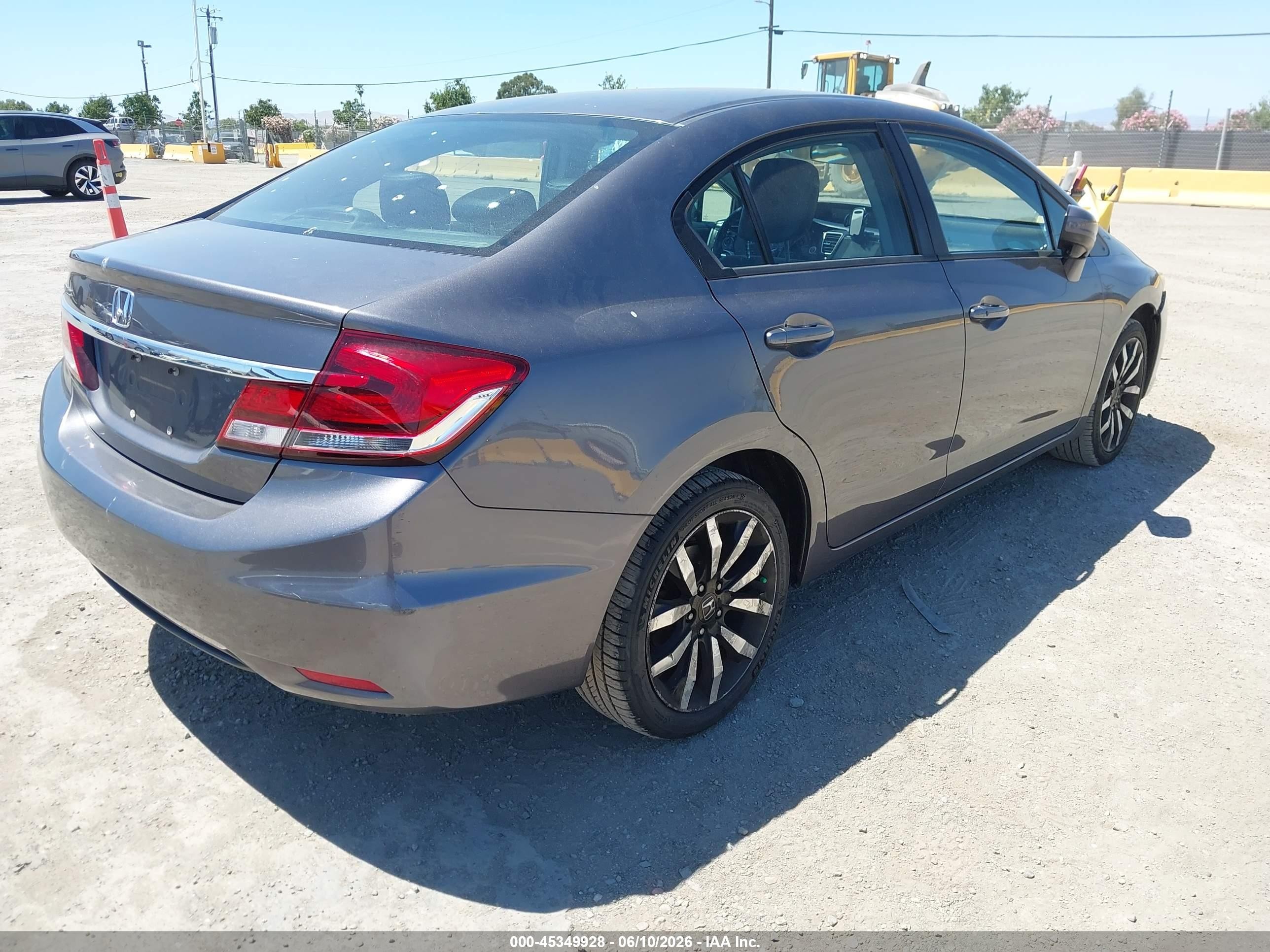 2015 Honda Civic Ex-l Gray vin: 19XFB2F99FE028286