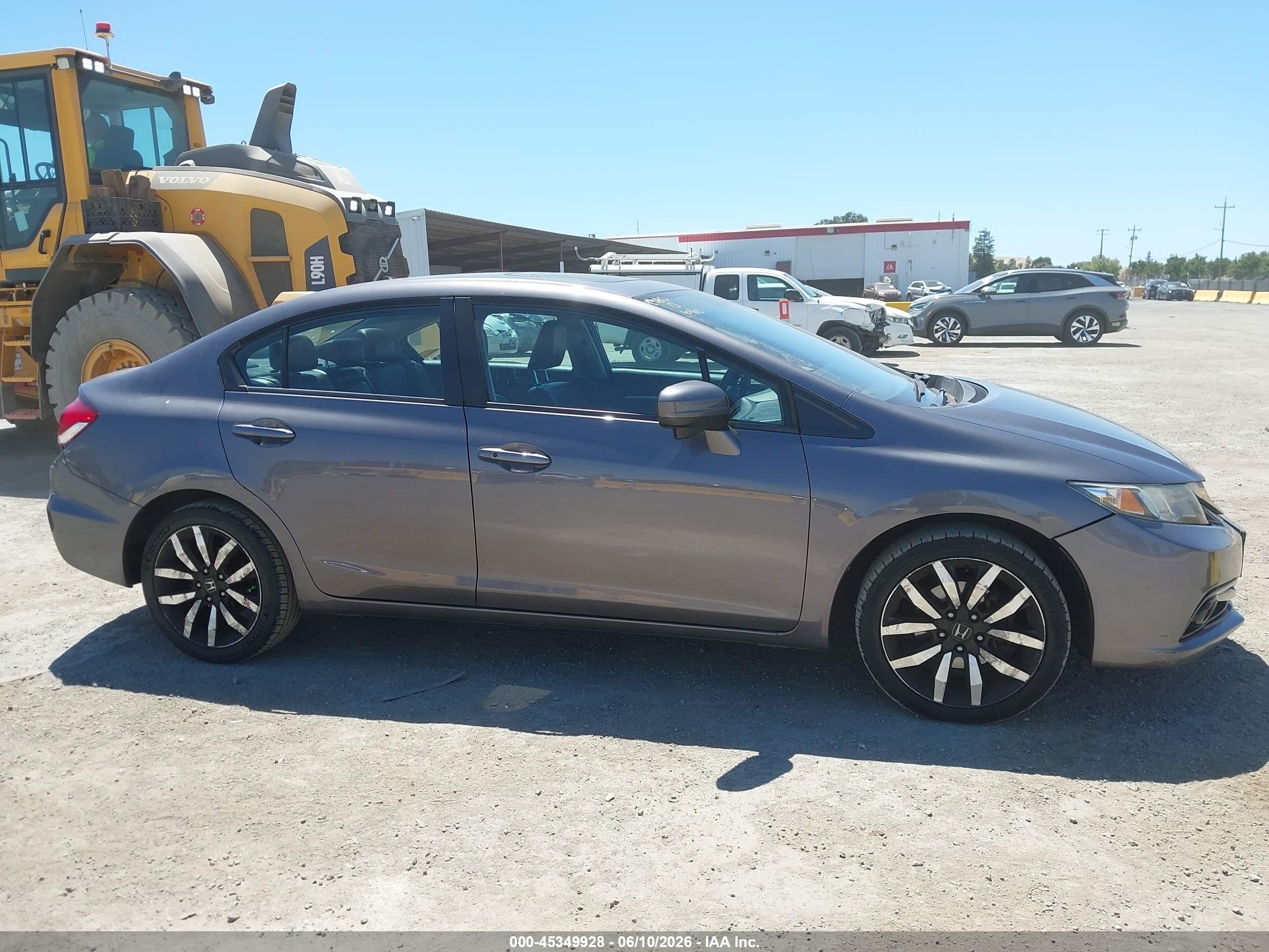 2015 Honda Civic Ex-l Gray vin: 19XFB2F99FE028286