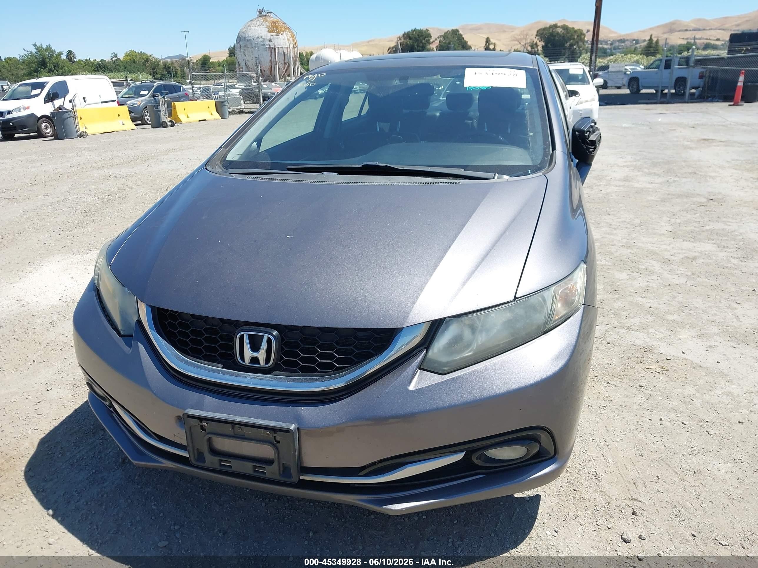 2015 Honda Civic Ex-l Gray vin: 19XFB2F99FE028286