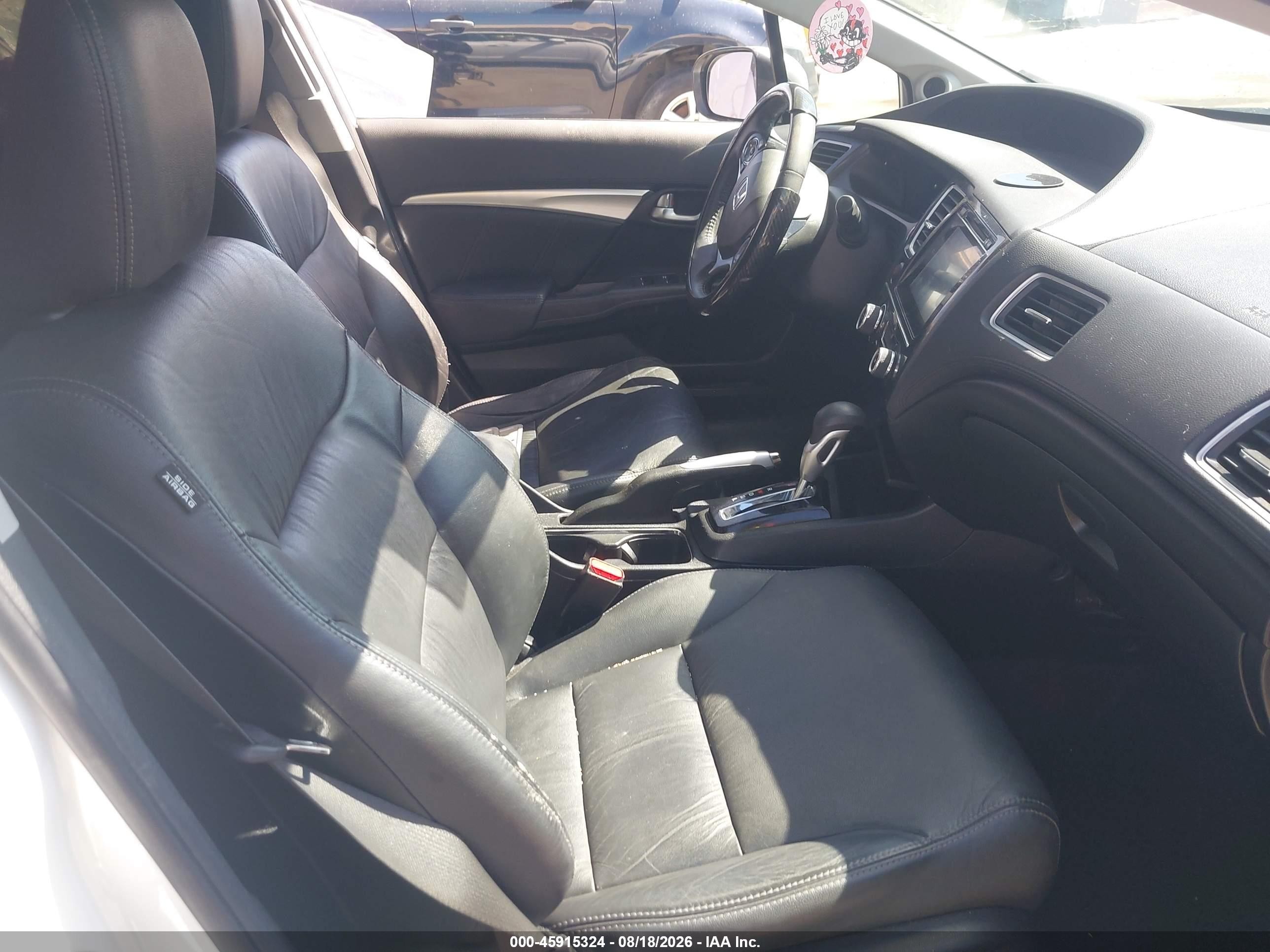 2015 Honda Civic Ex-l White vin: 19XFB2F99FE222798