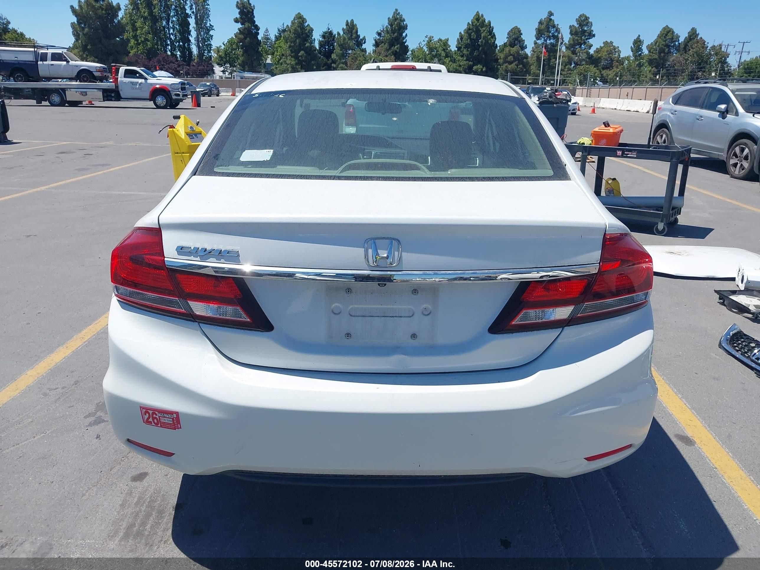 2015 Honda Civic Ex-l White vin: 19XFB2F99FE234692
