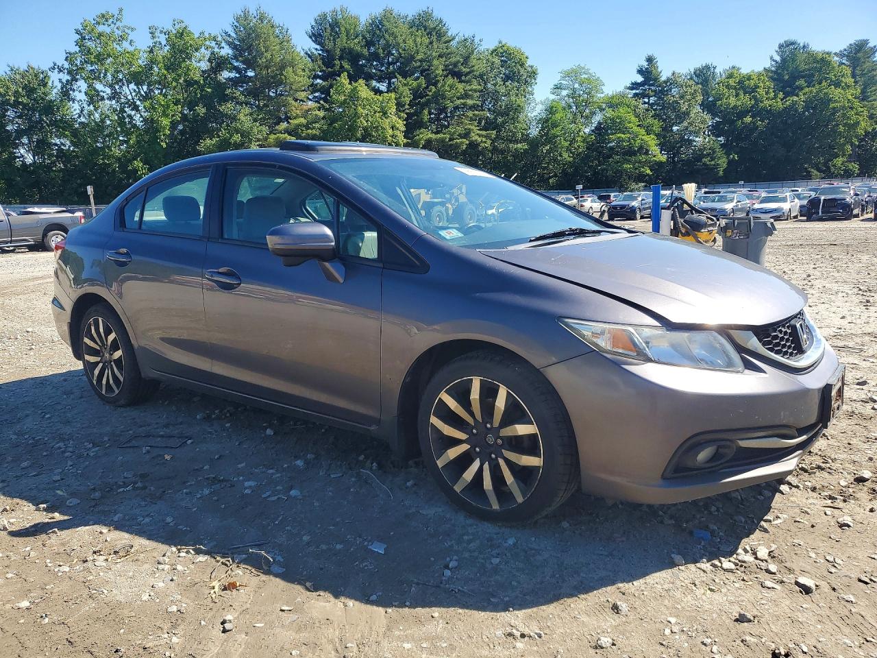 2015 Honda Civic Exl Gray vin: 19XFB2F99FE243327