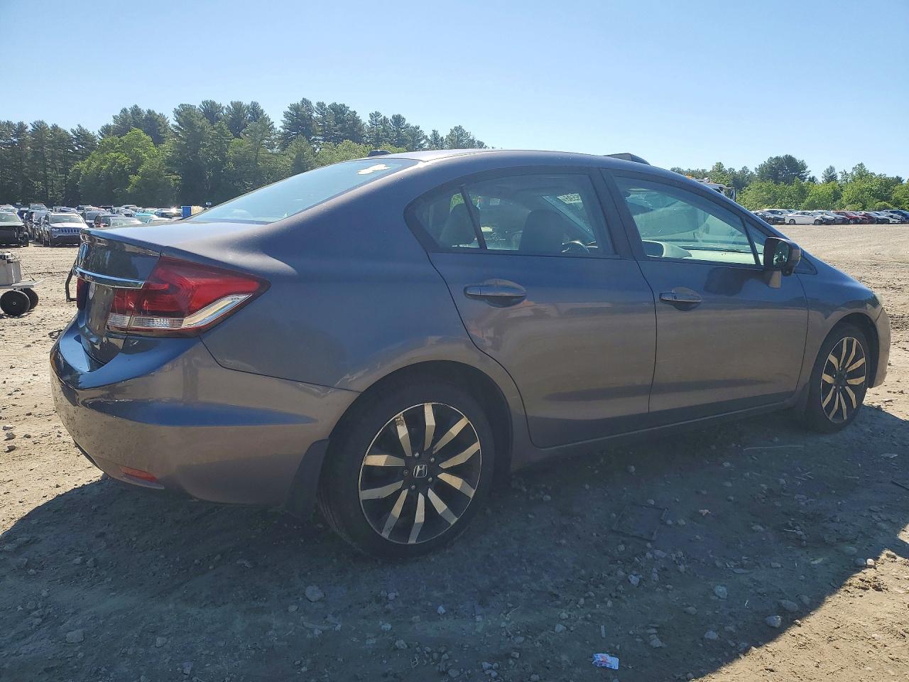 2015 Honda Civic Exl Gray vin: 19XFB2F99FE243327