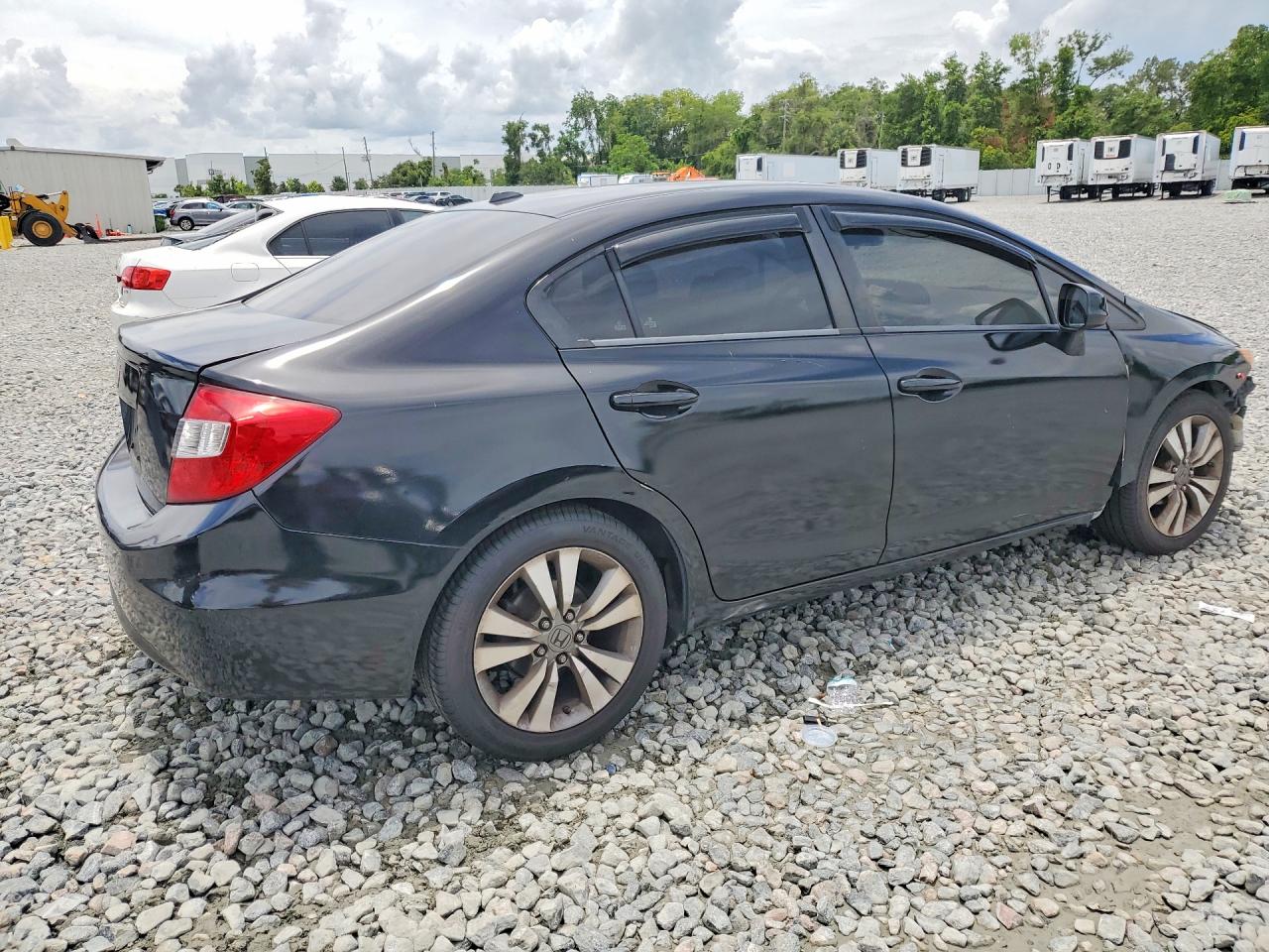 2012 Honda Civic Exl Black vin: 19XFB2F9XCE009984