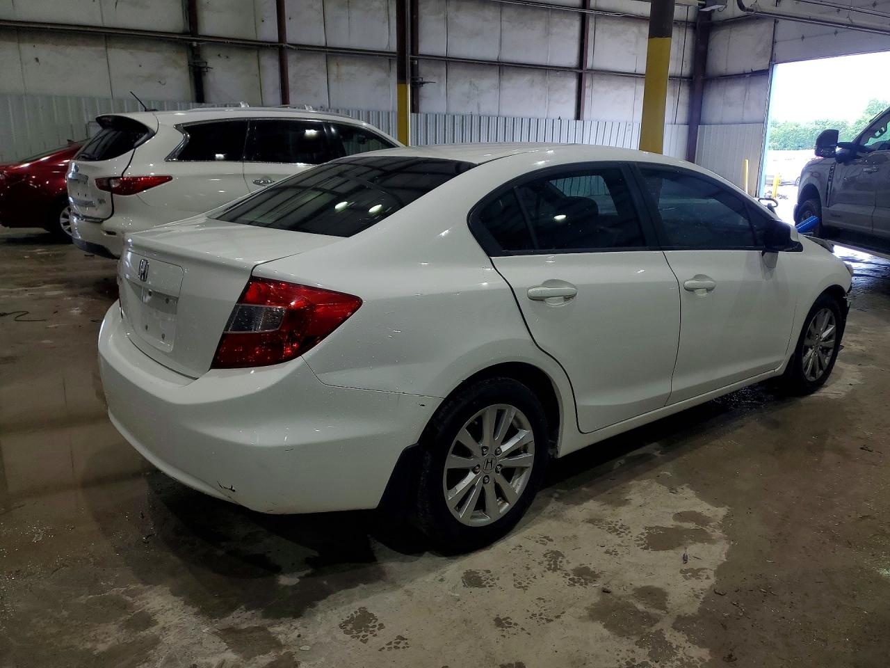 2012 Honda Civic Exl White vin: 19XFB2F9XCE011783