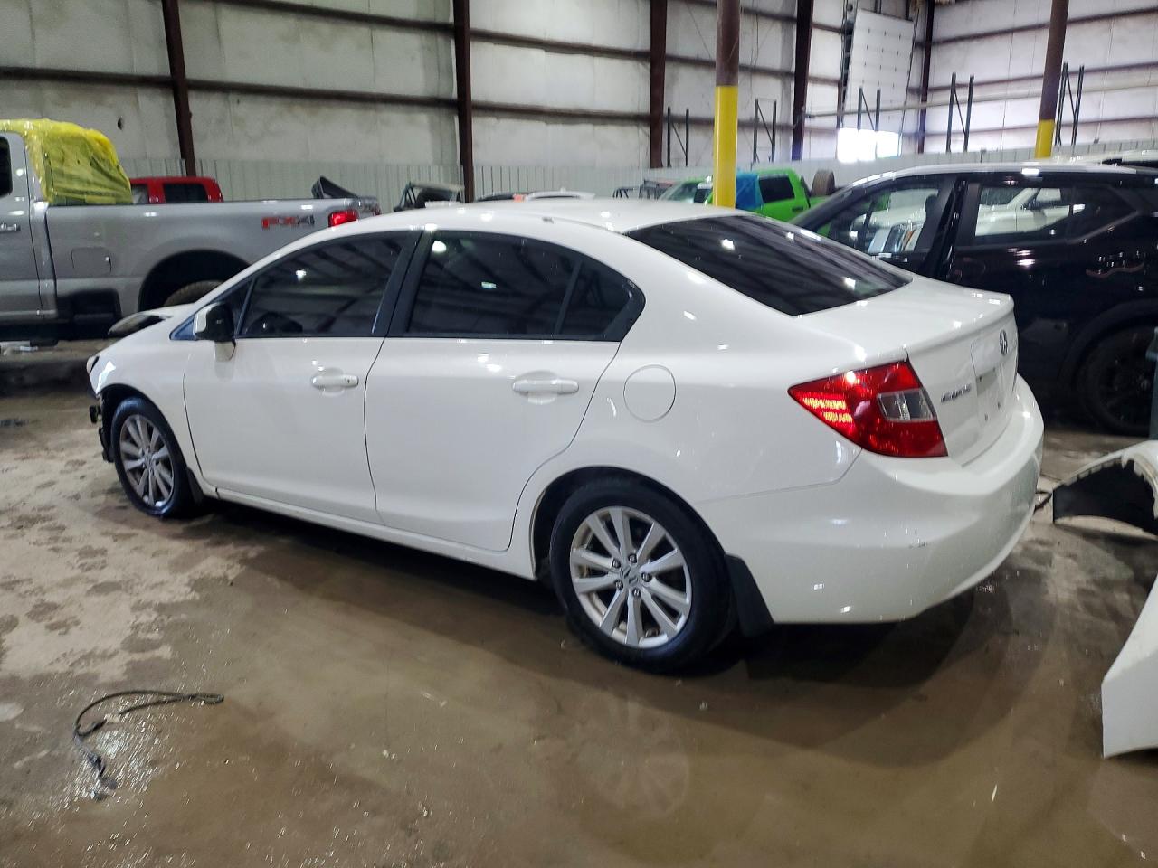 2012 Honda Civic Exl White vin: 19XFB2F9XCE011783