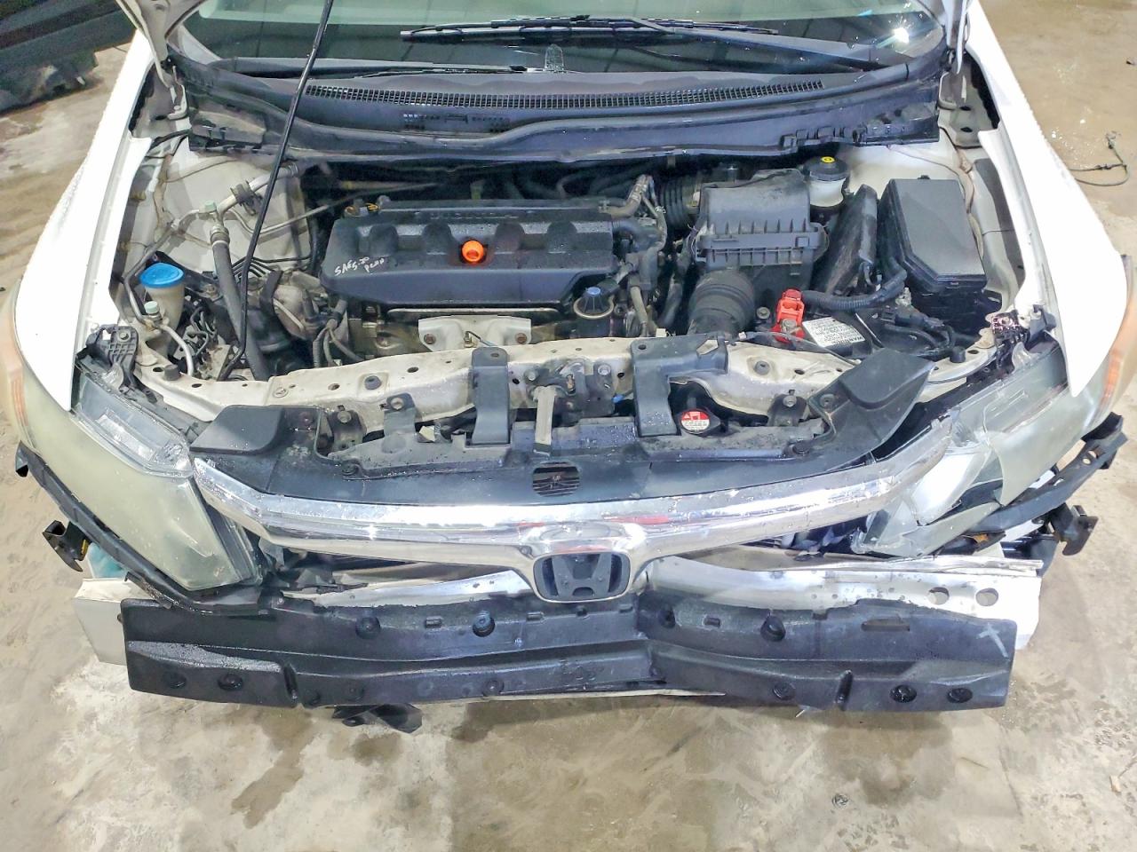 2012 Honda Civic Exl White vin: 19XFB2F9XCE011783