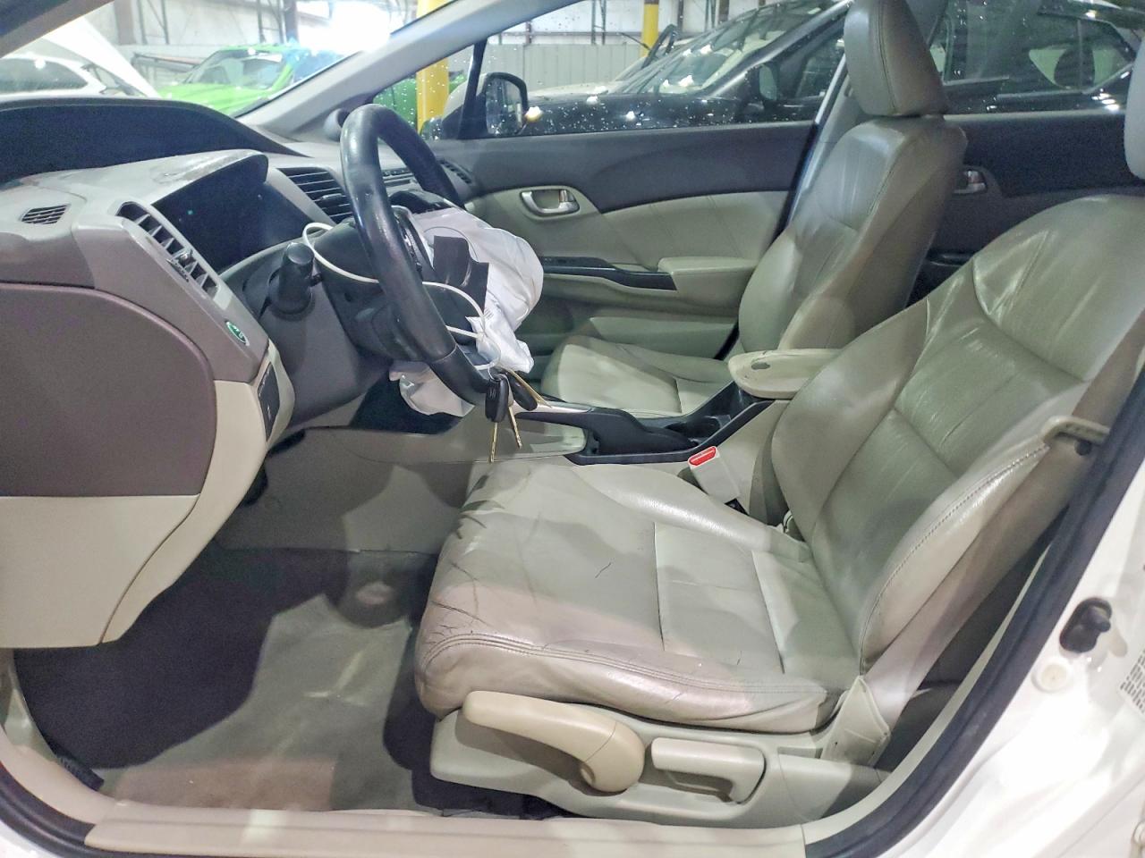 2012 Honda Civic Exl White vin: 19XFB2F9XCE011783
