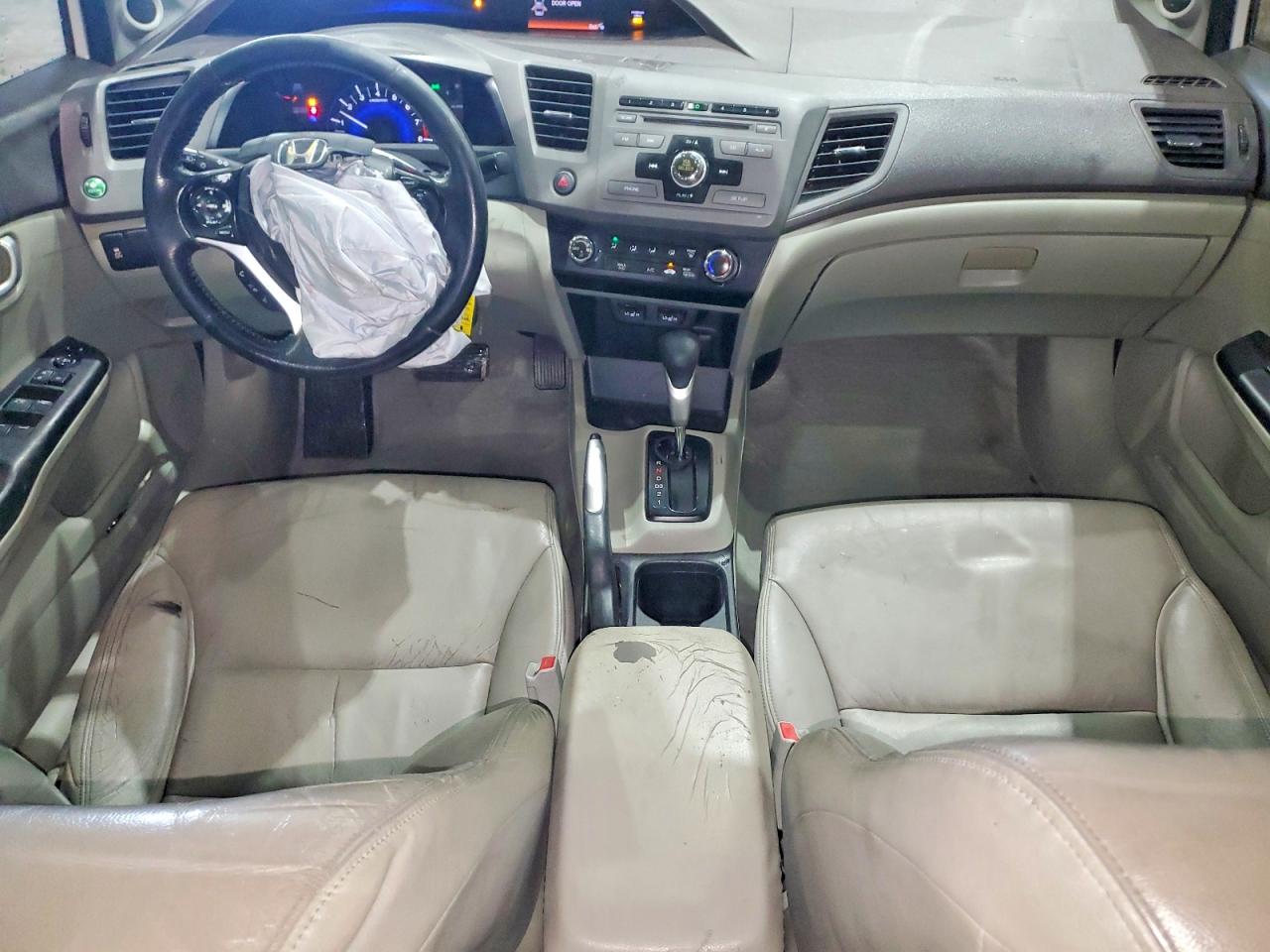 2012 Honda Civic Exl White vin: 19XFB2F9XCE011783