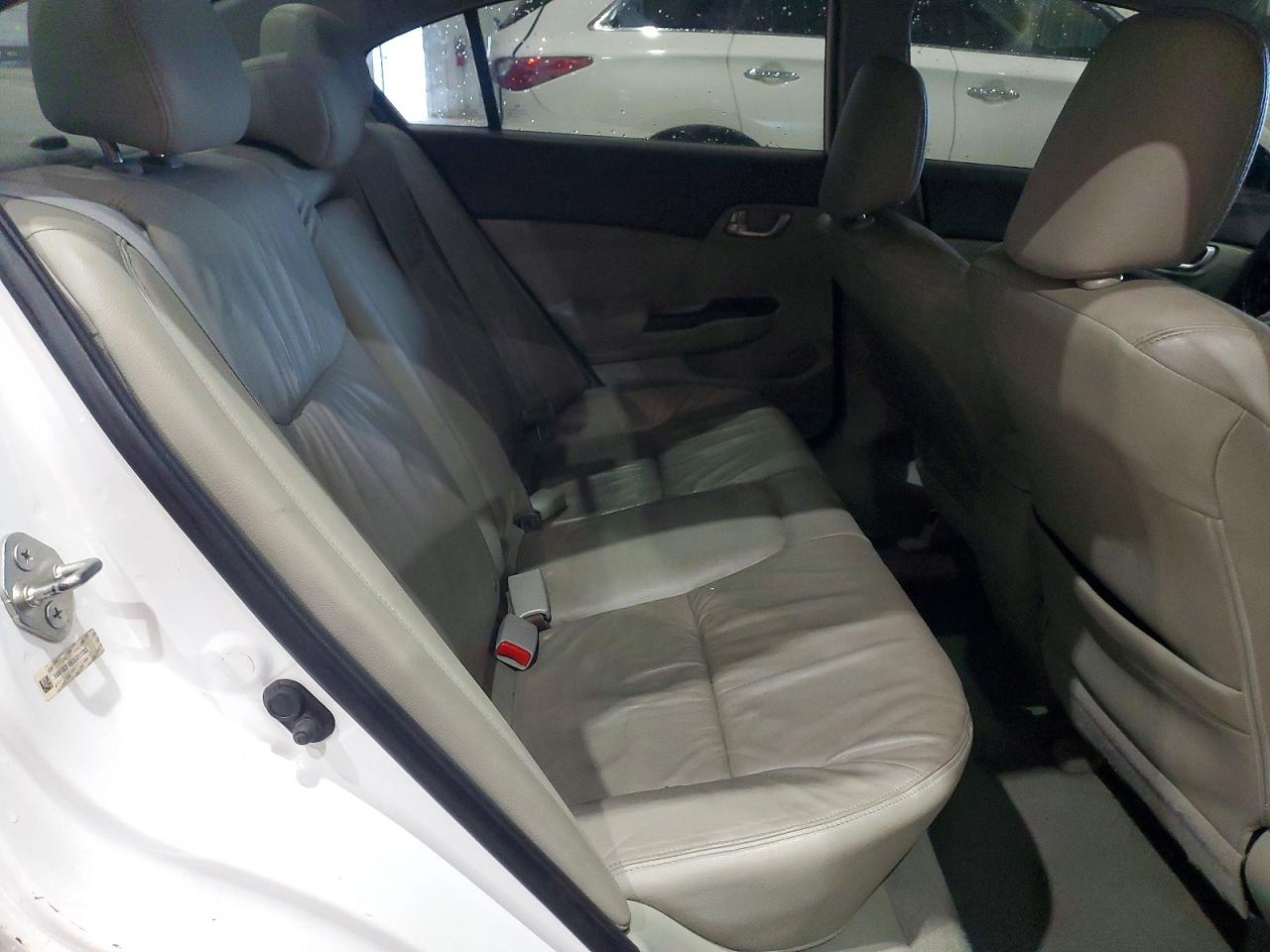 2012 Honda Civic Exl White vin: 19XFB2F9XCE011783