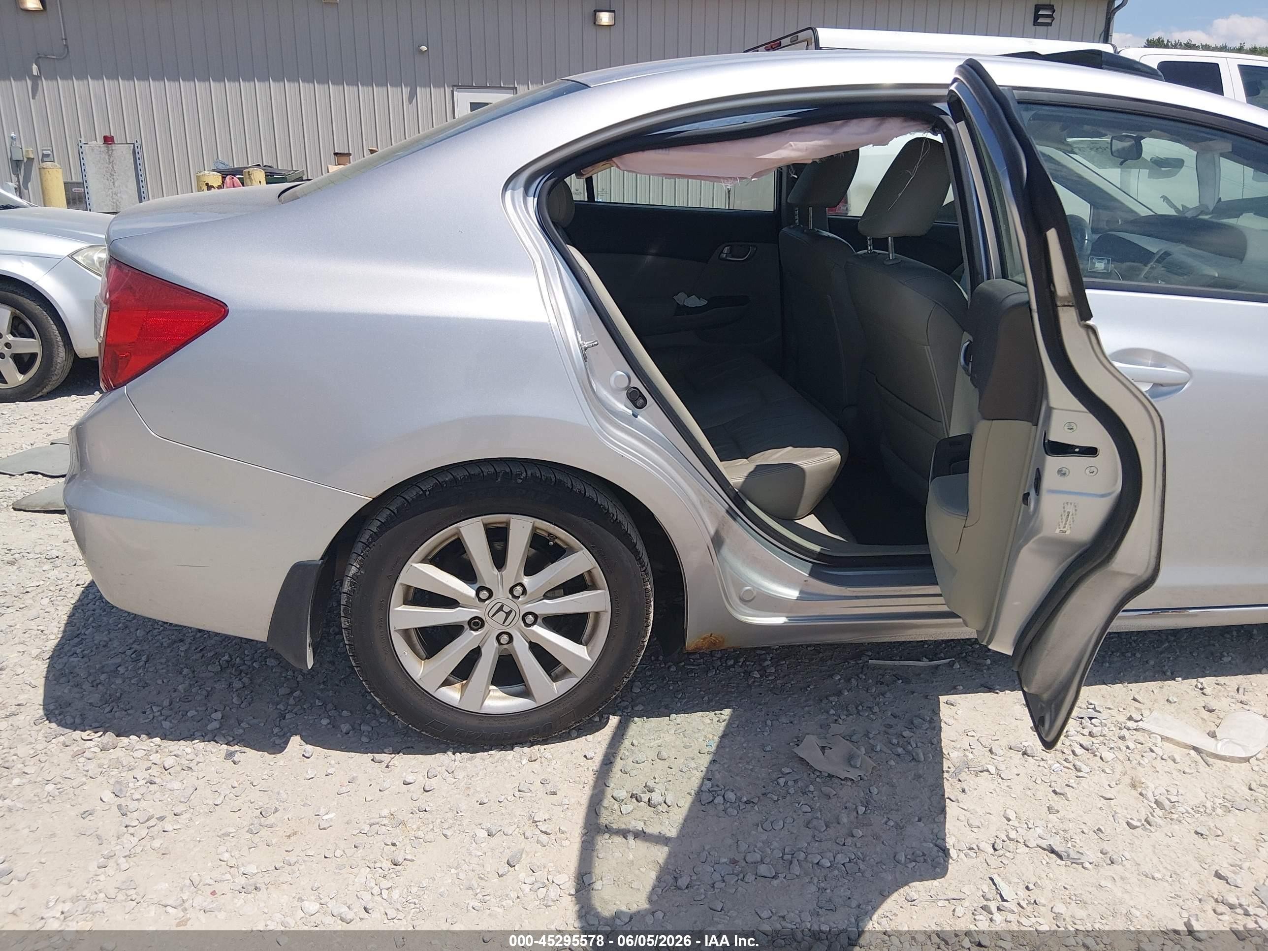 2012 Honda Civic Ex-l Silver vin: 19XFB2F9XCE030432