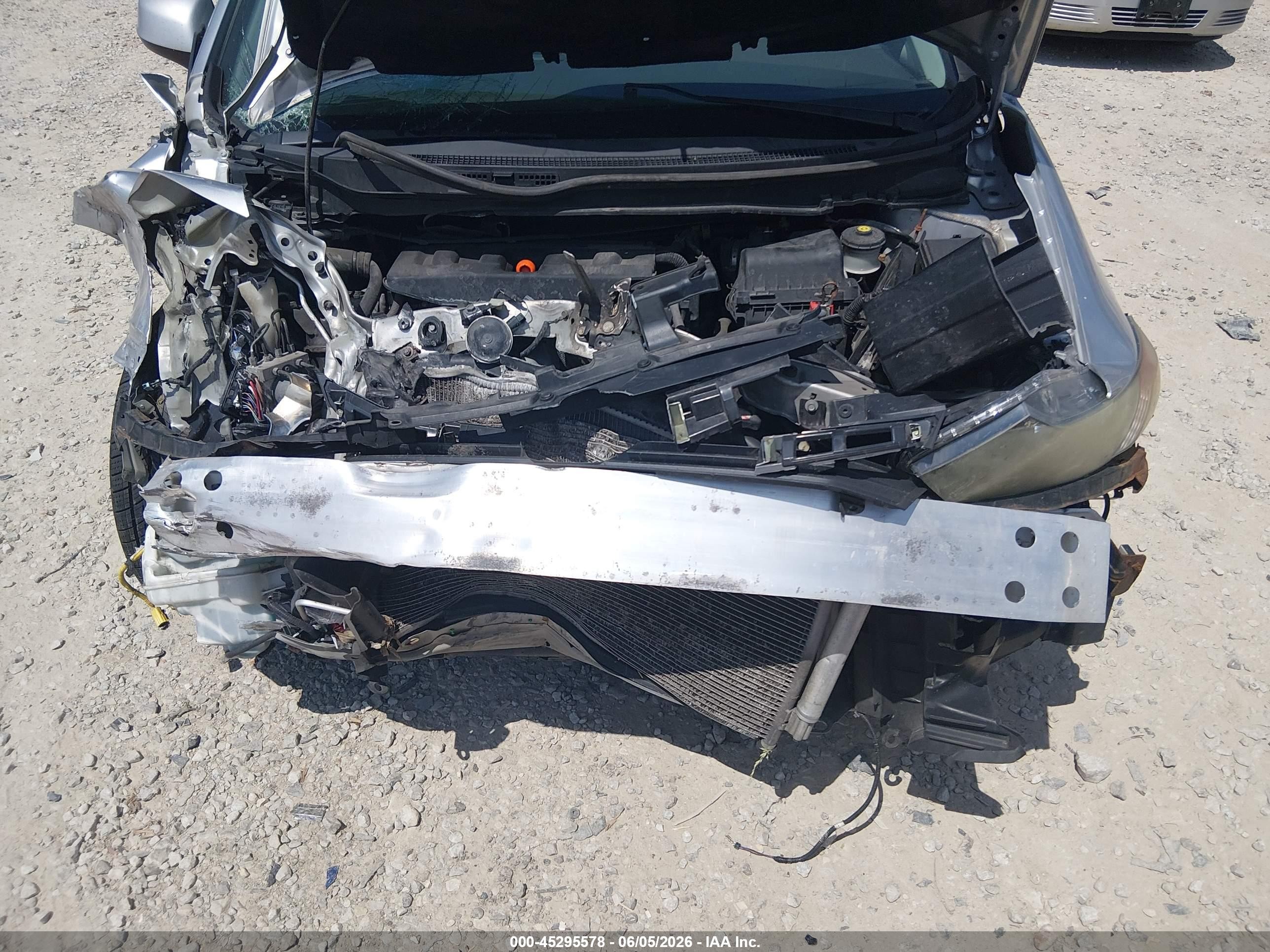 2012 Honda Civic Ex-l Silver vin: 19XFB2F9XCE030432
