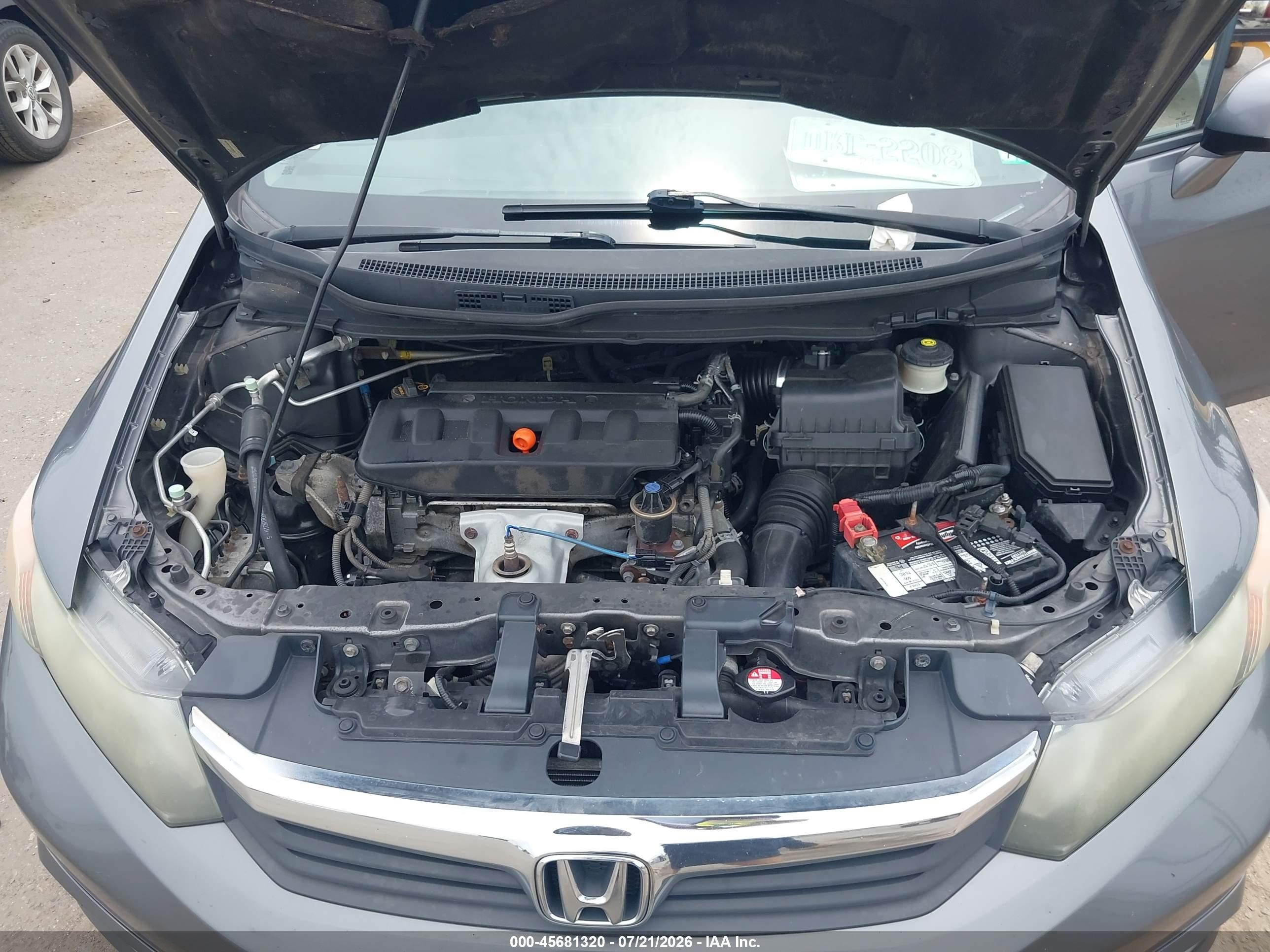 2012 Honda Civic Ex-l Gray vin: 19XFB2F9XCE328320