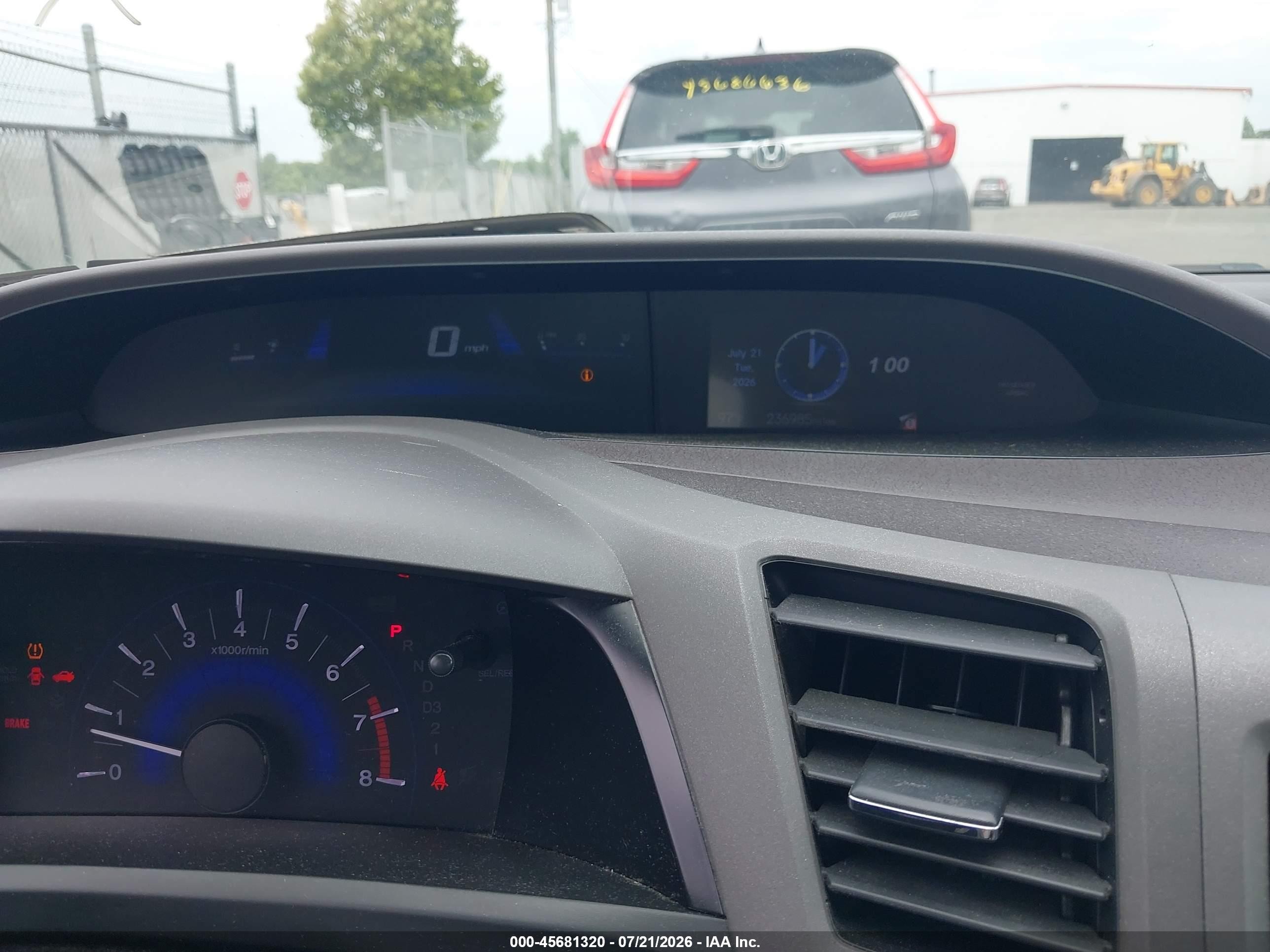 2012 Honda Civic Ex-l Gray vin: 19XFB2F9XCE328320
