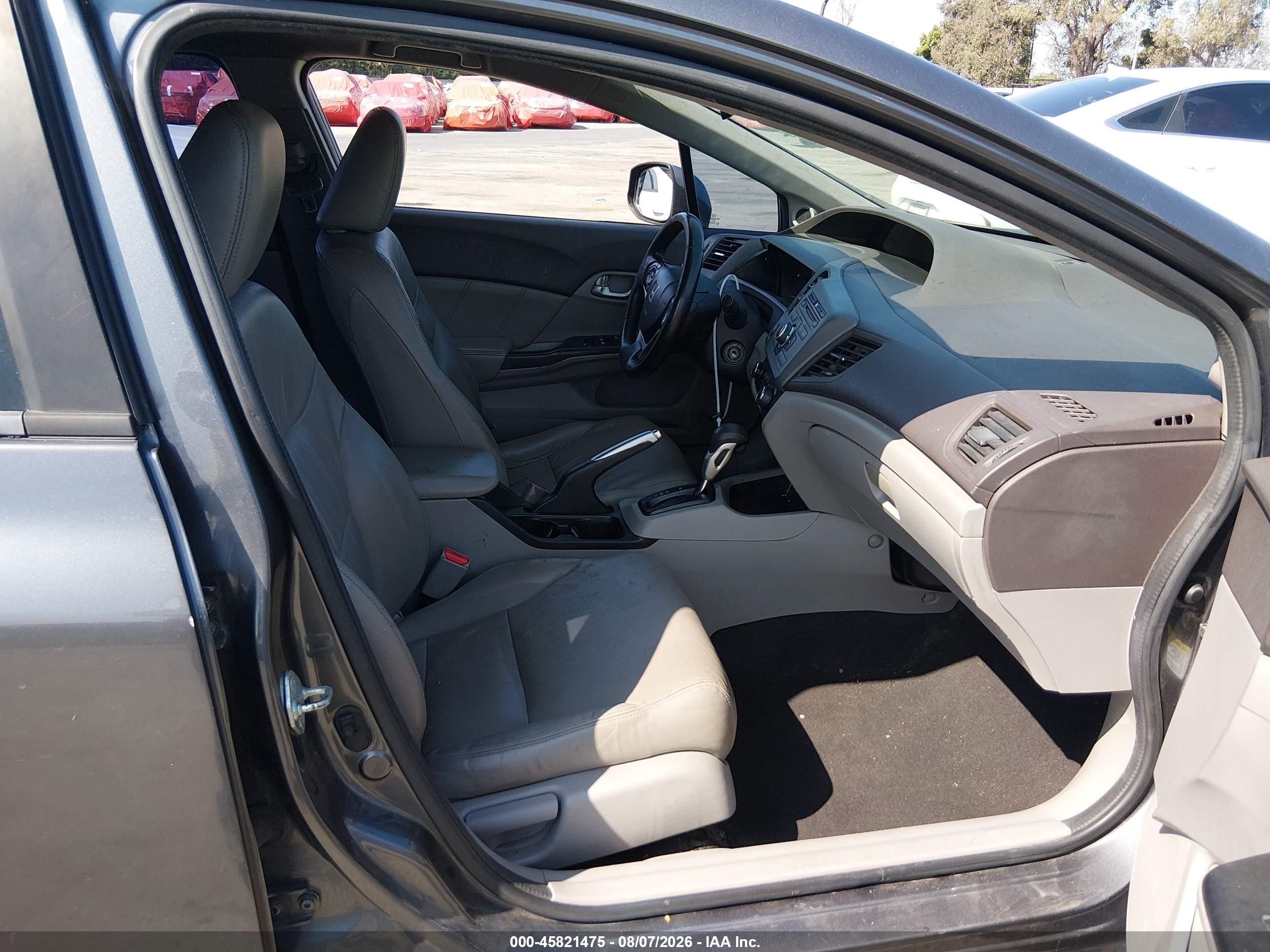 2012 Honda Civic Ex-l Gray vin: 19XFB2F9XCE362144