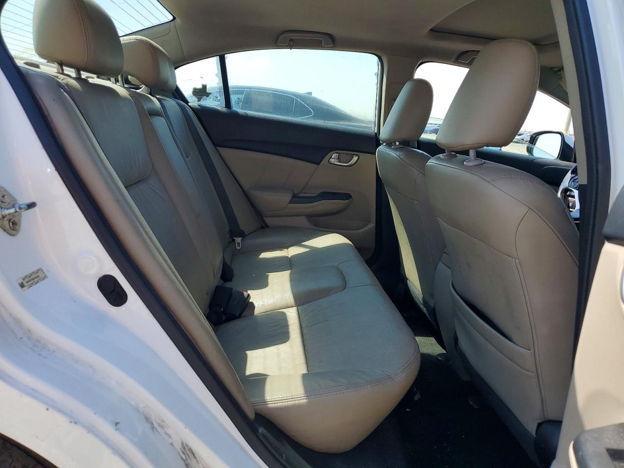 2013 Honda Civic Exl White vin: 19XFB2F9XDE034031