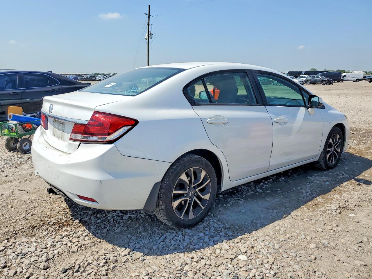 2013 Honda Civic Exl White vin: 19XFB2F9XDE034031