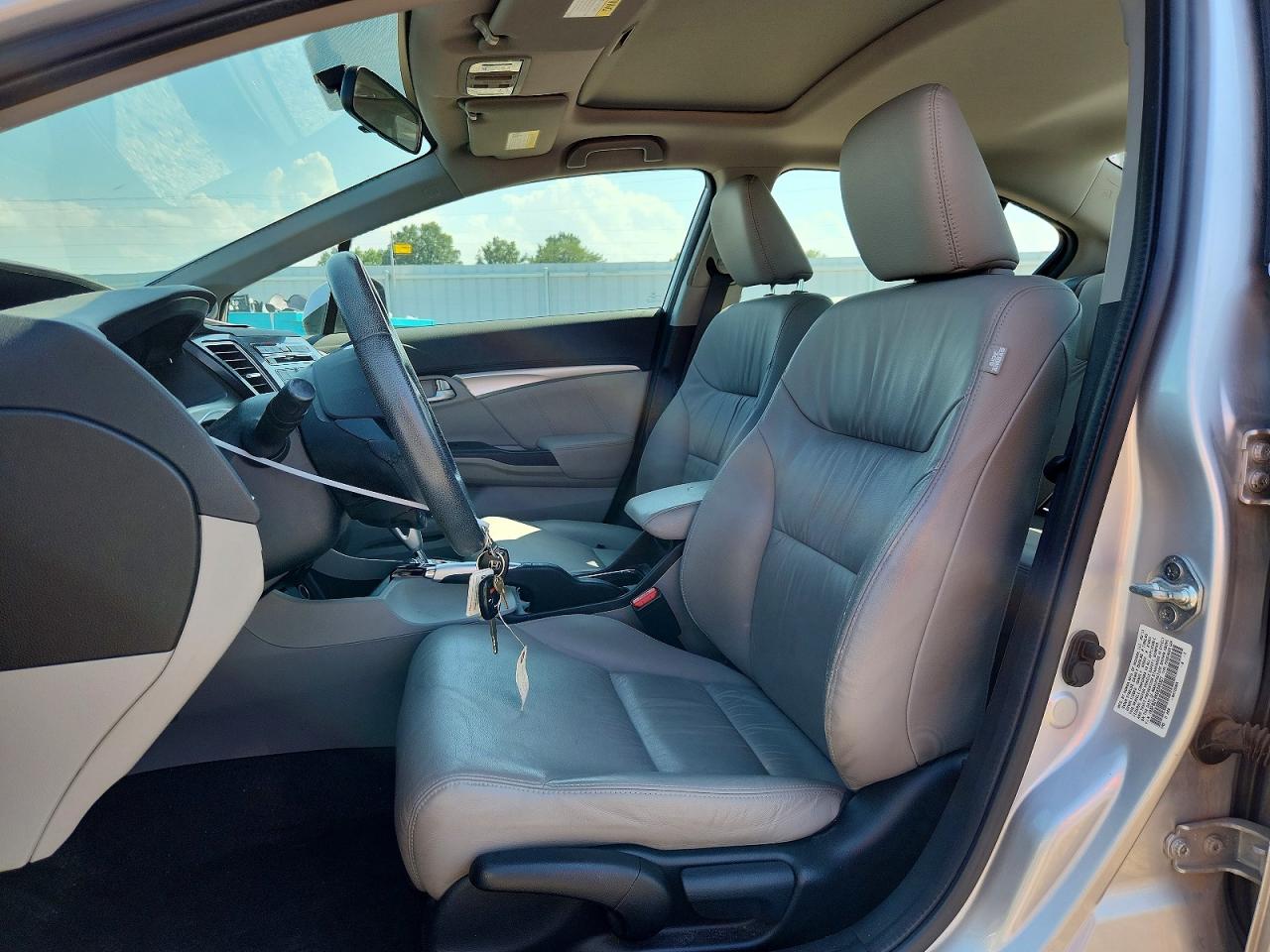 2013 Honda Civic Exl Silver vin: 19XFB2F9XDE043327
