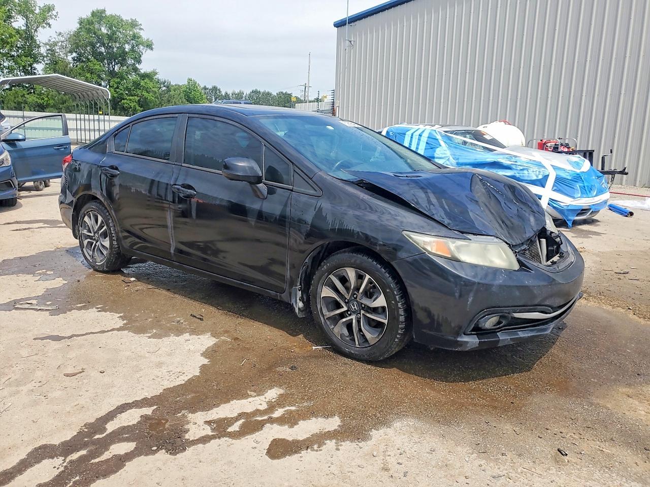2013 Honda Civic Exl Black vin: 19XFB2F9XDE046535