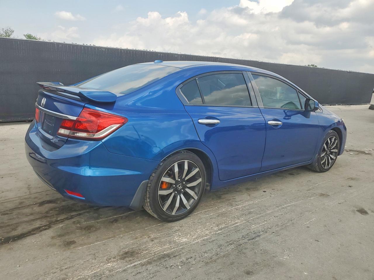 2013 Honda Civic Exl Blue vin: 19XFB2F9XDE052433