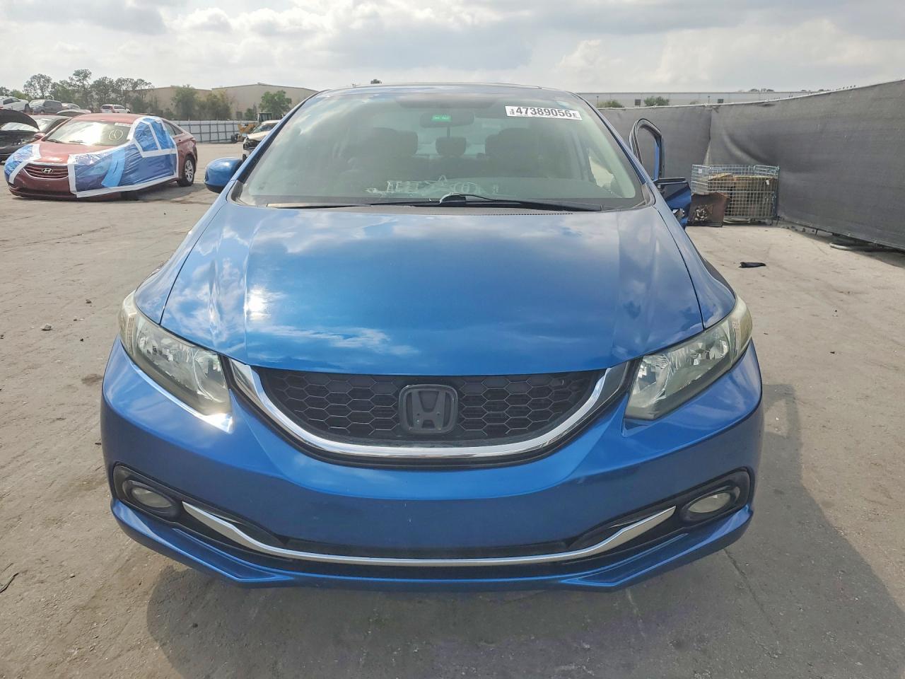 2013 Honda Civic Exl Blue vin: 19XFB2F9XDE052433