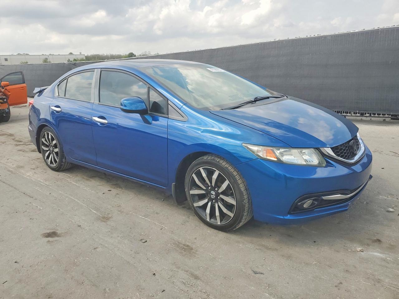 2013 Honda Civic Exl Blue vin: 19XFB2F9XDE052433