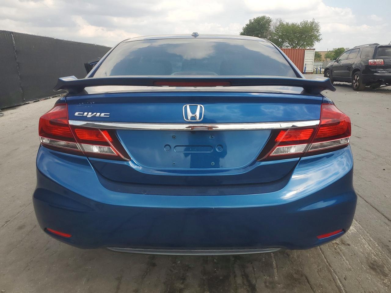 2013 Honda Civic Exl Blue vin: 19XFB2F9XDE052433