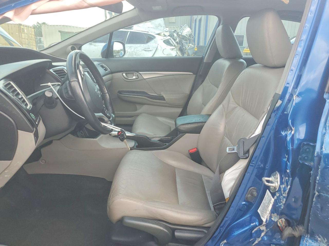 2013 Honda Civic Exl Blue vin: 19XFB2F9XDE052433