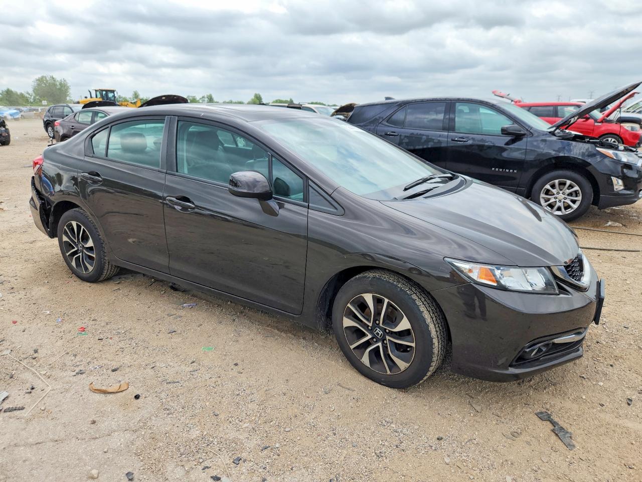 2013 Honda Civic Exl Charcoal vin: 19XFB2F9XDE055655