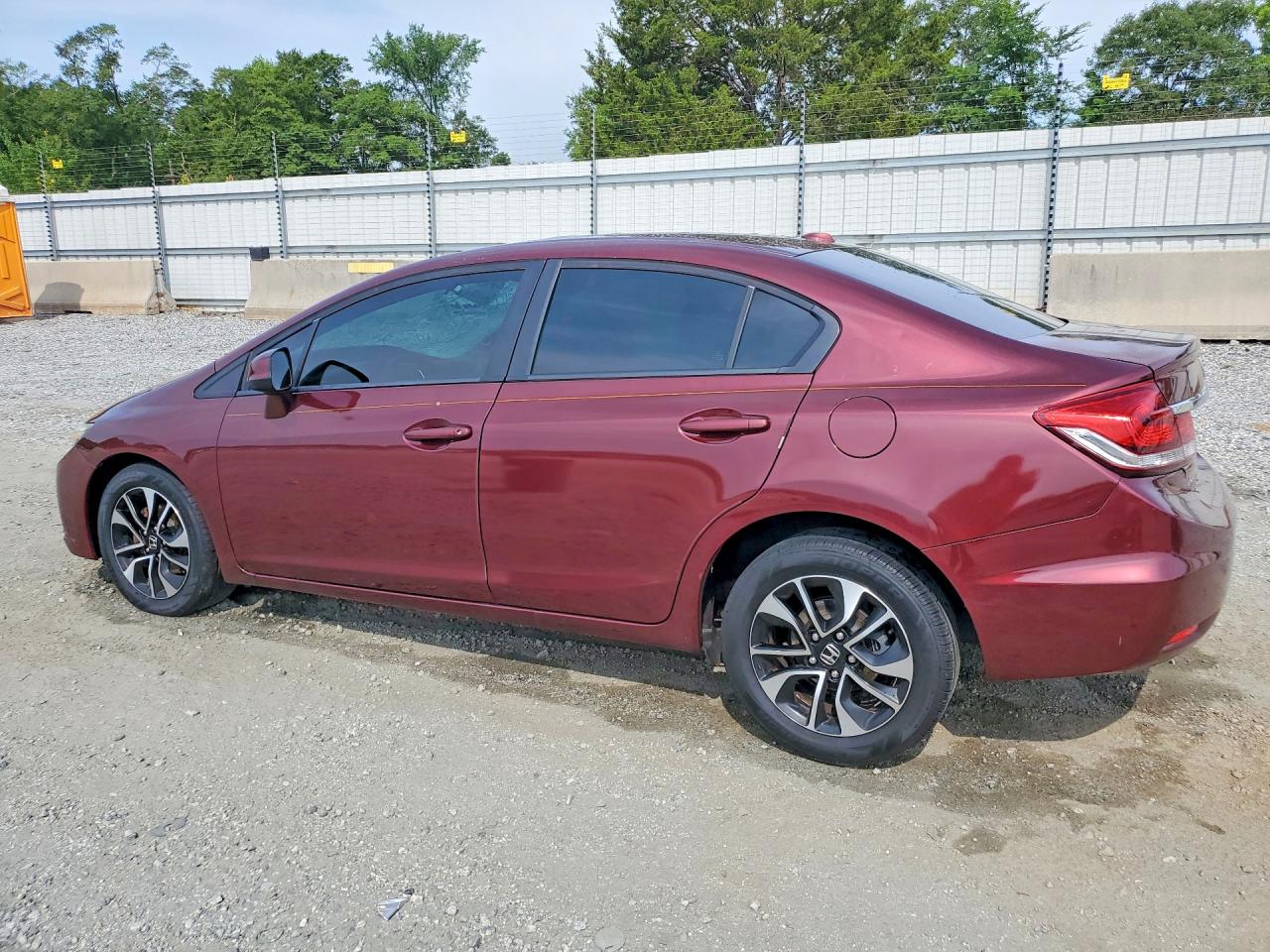 2013 Honda Civic Exl Burgundy vin: 19XFB2F9XDE058278